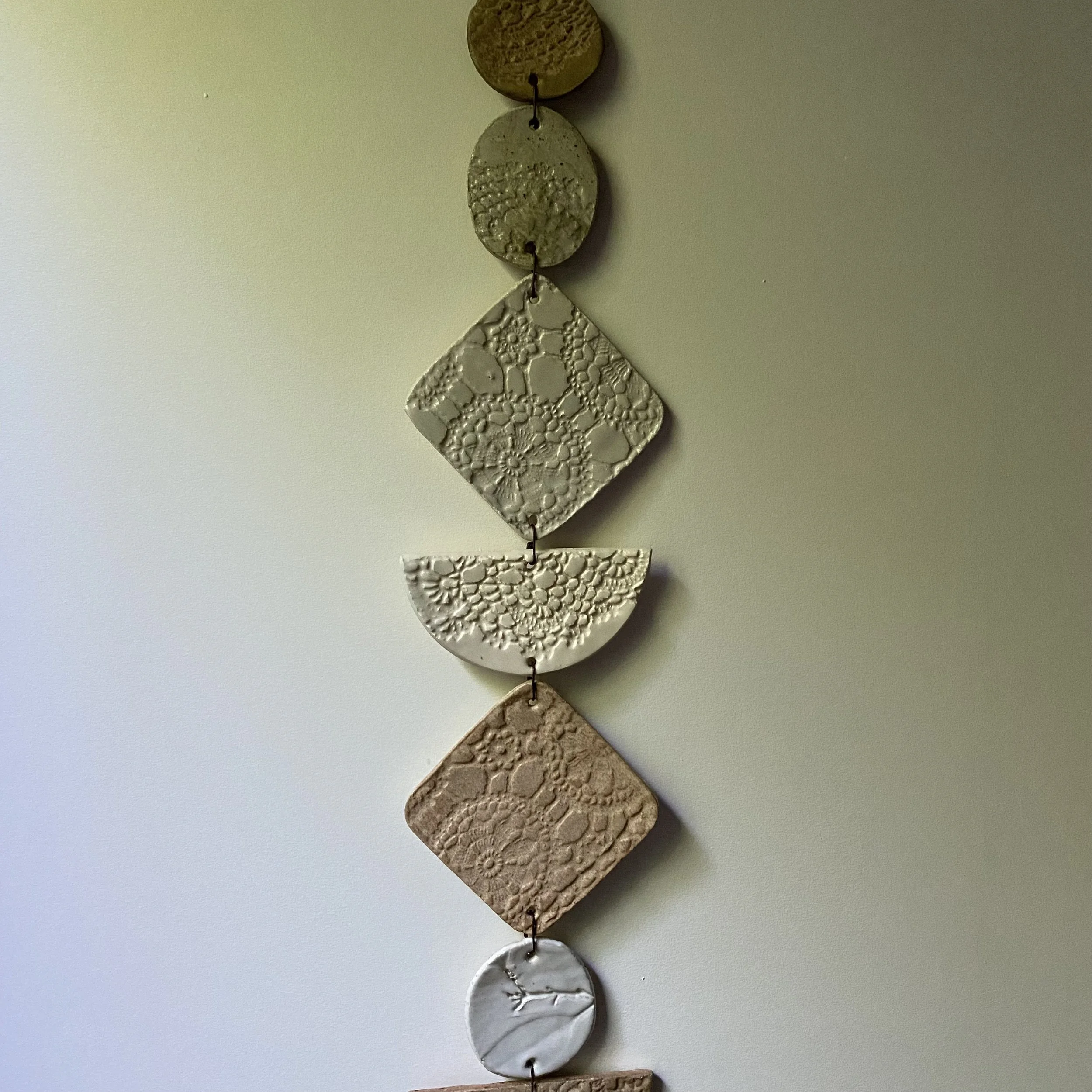 Unearthed Flora Wall Hanging - Ash and Umber glaze