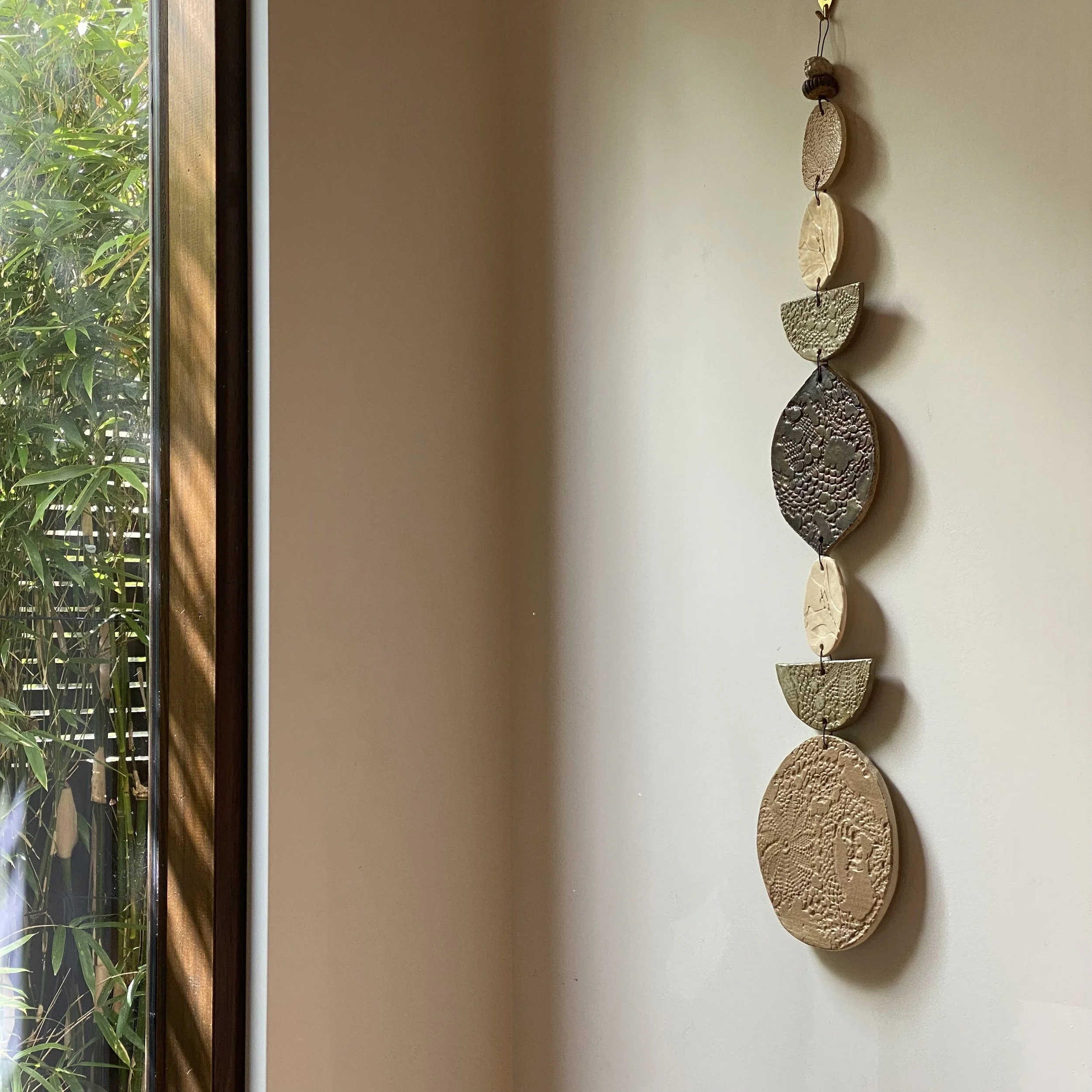 Unearthed Medium Flora Wall Hanging - Earthy Bronze Eucalyptus tones