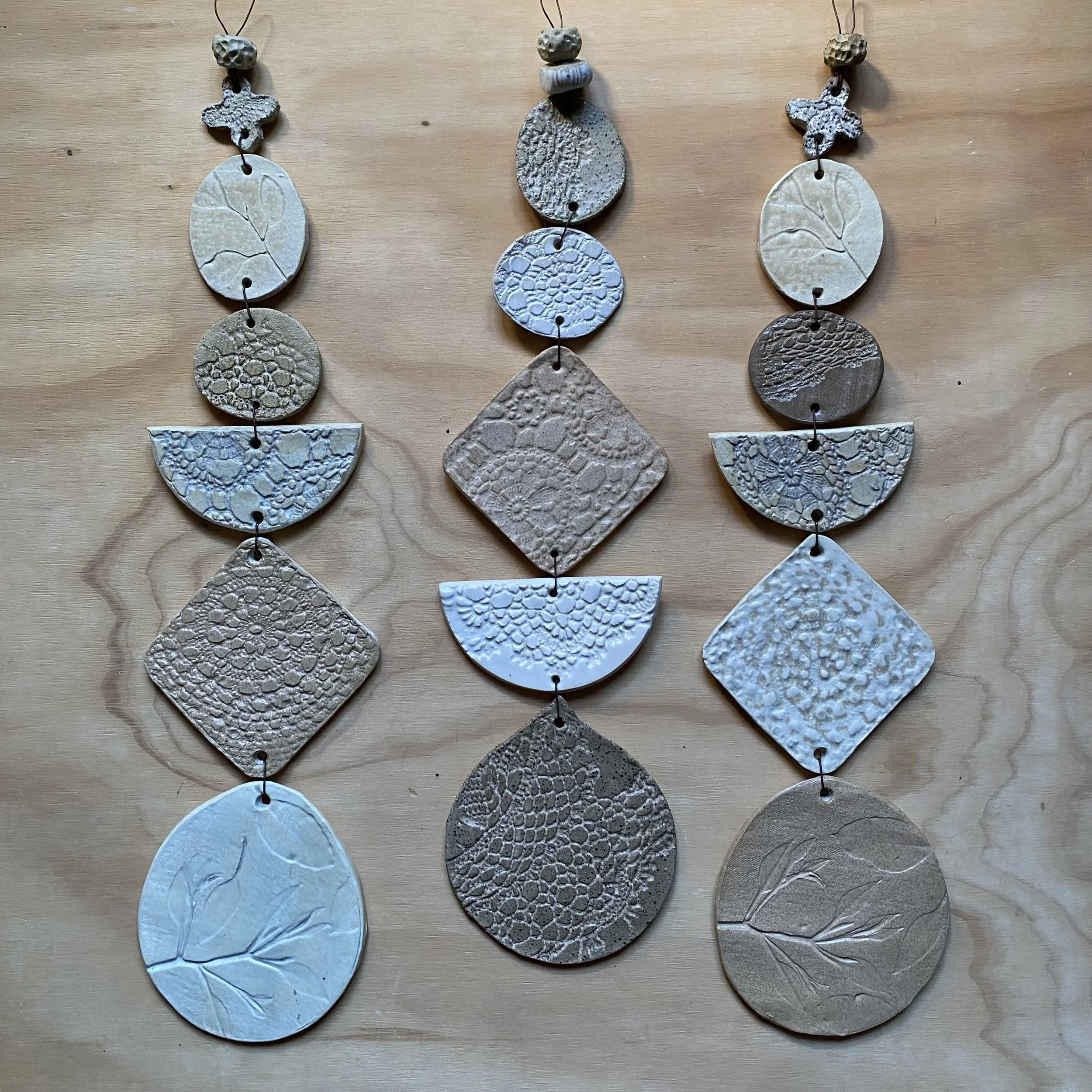 Unearthed botanical Ceramic Wallhanging - medium size