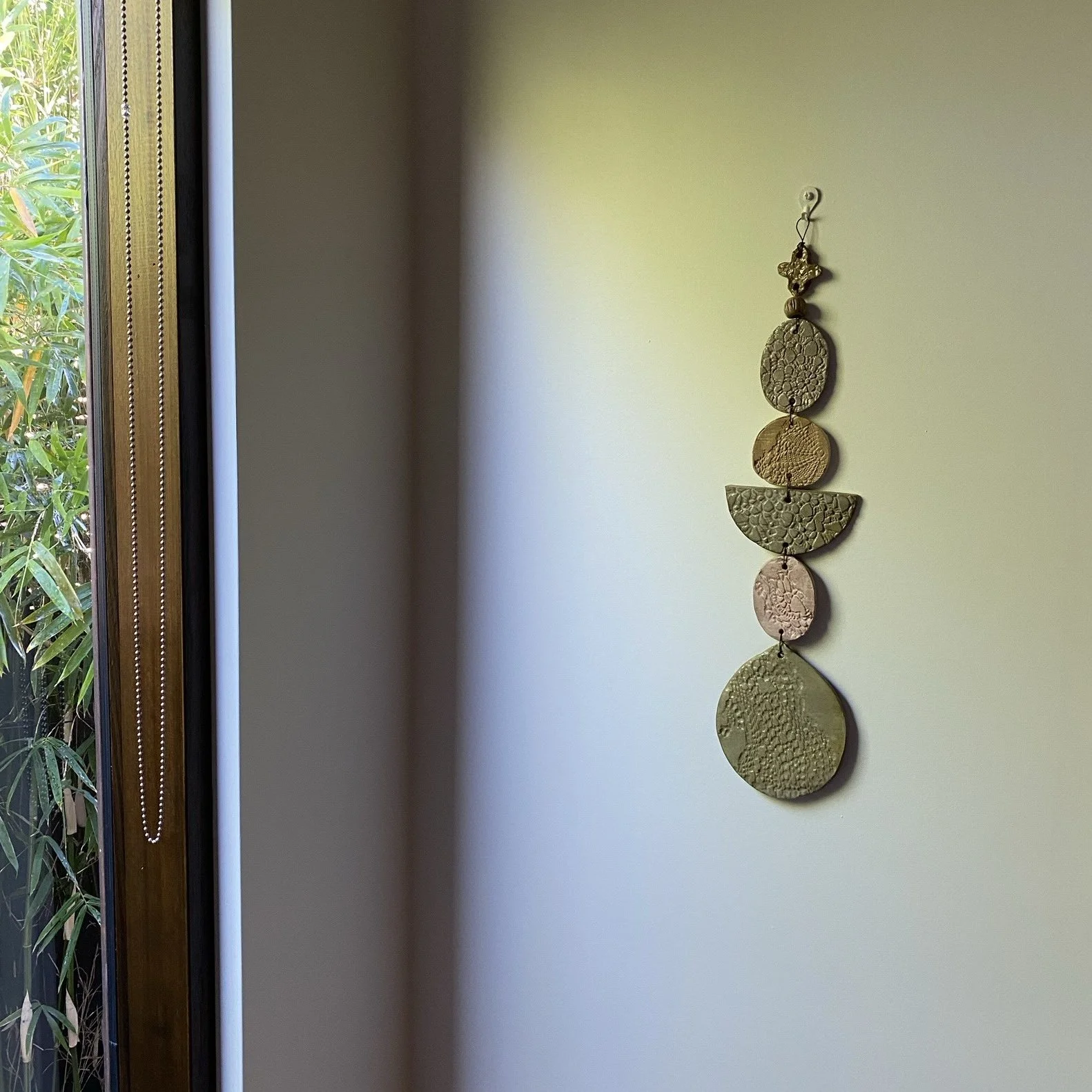 Unearthed XSmall Flora Wall Hanging - Eucalyptus/Blush tones