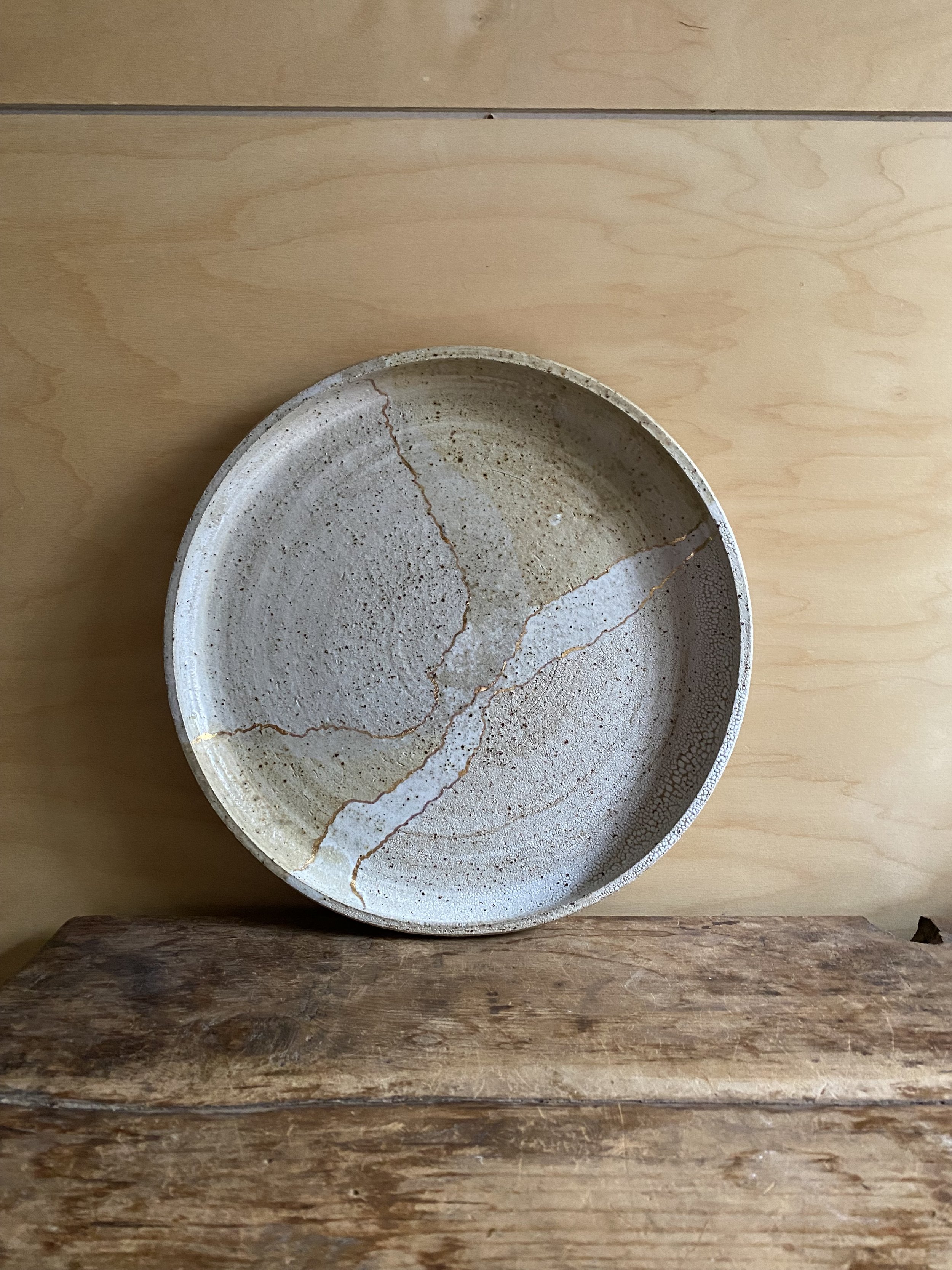 Unearthed Terra Firma Platter with Gold seam