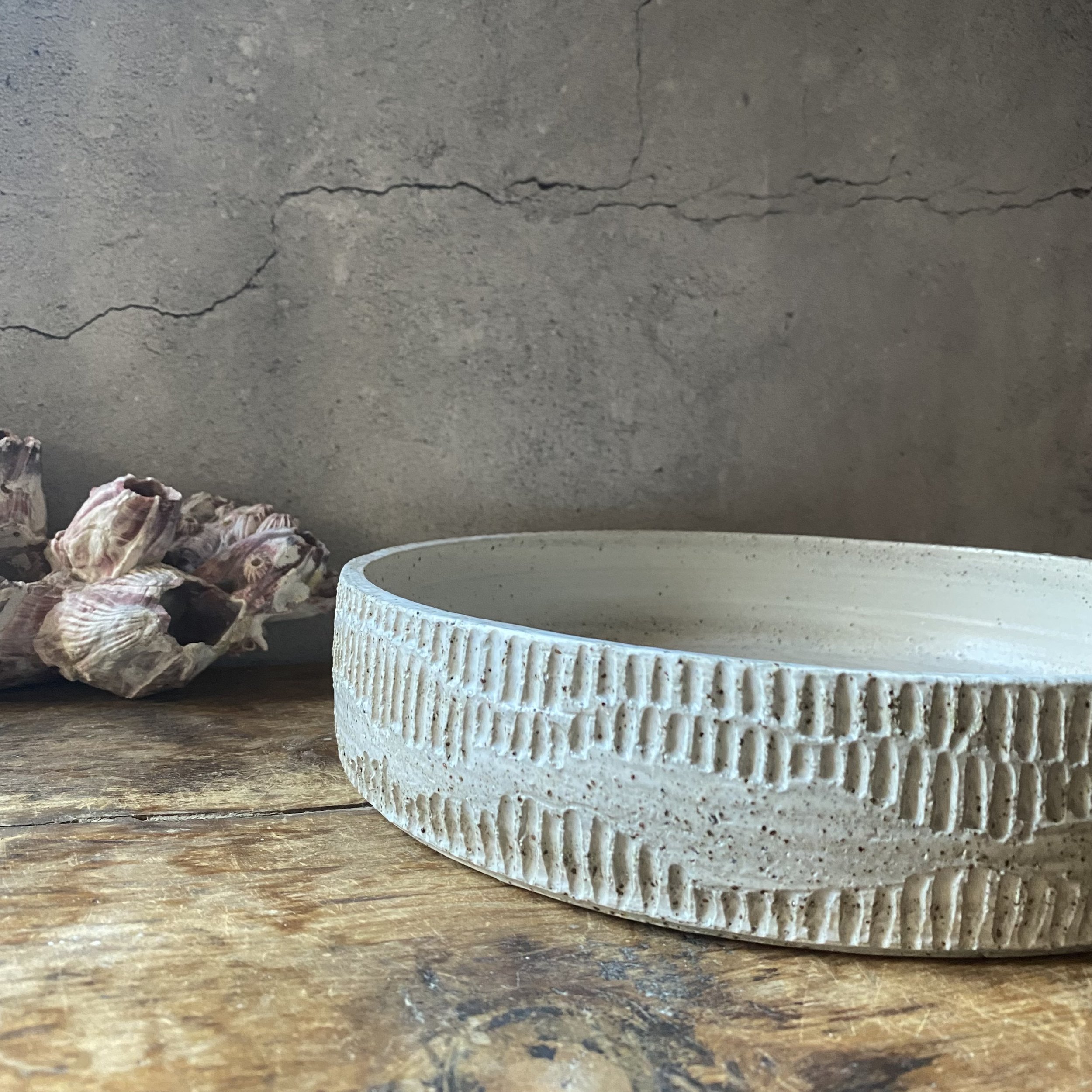 Unearthed Dune handmade pottery display bowl