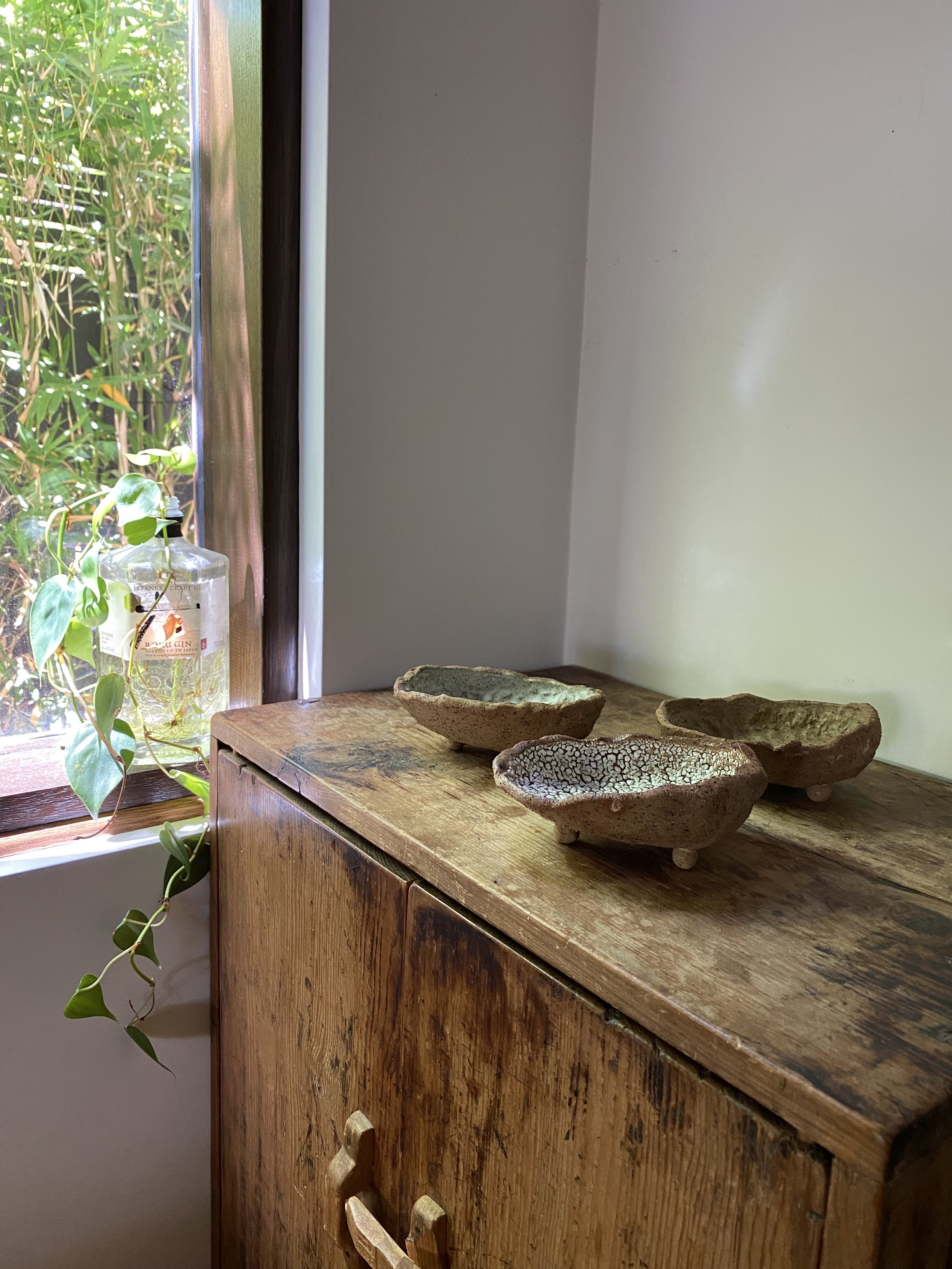 Unearthed Light and Sandy Abalone Dishes