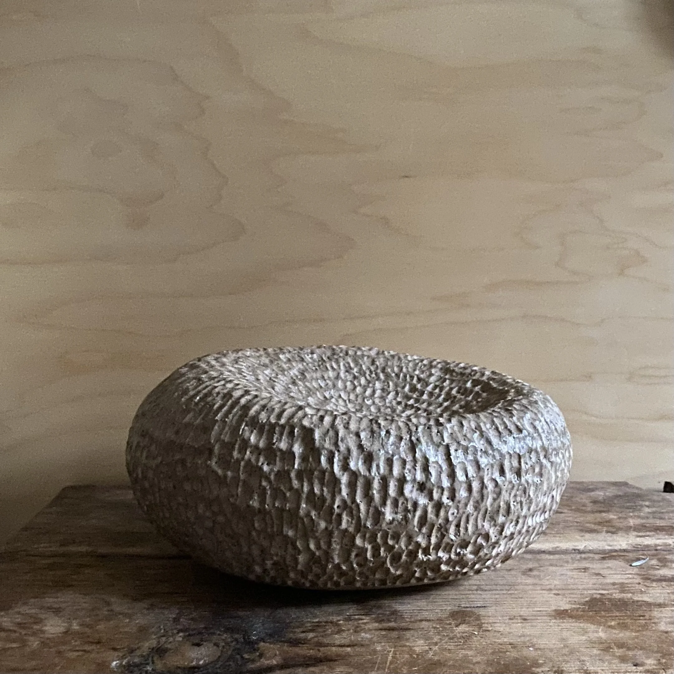 Ochre Shadow Vessel handmade ceramic shape