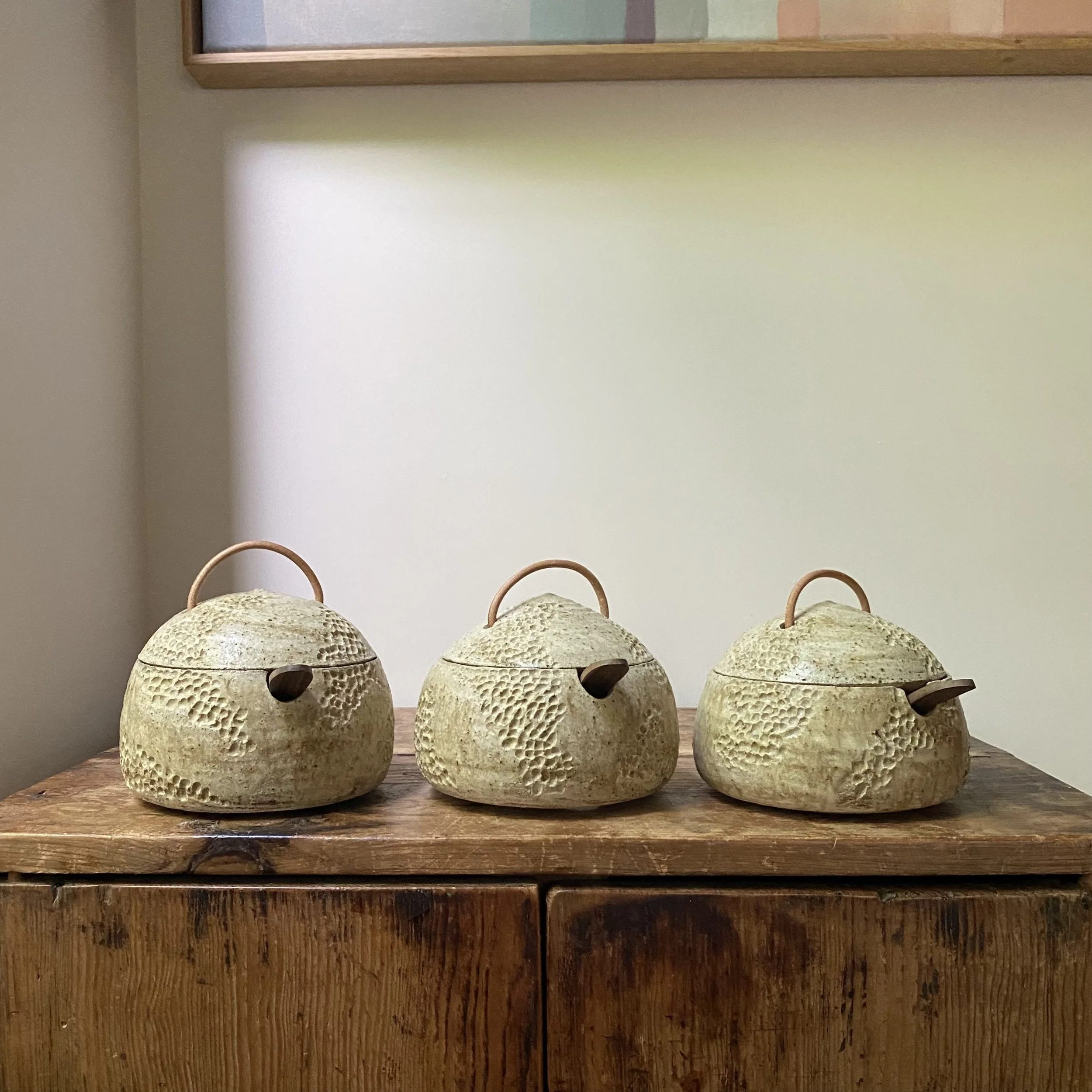 Hand carved ceramic Topography vessel