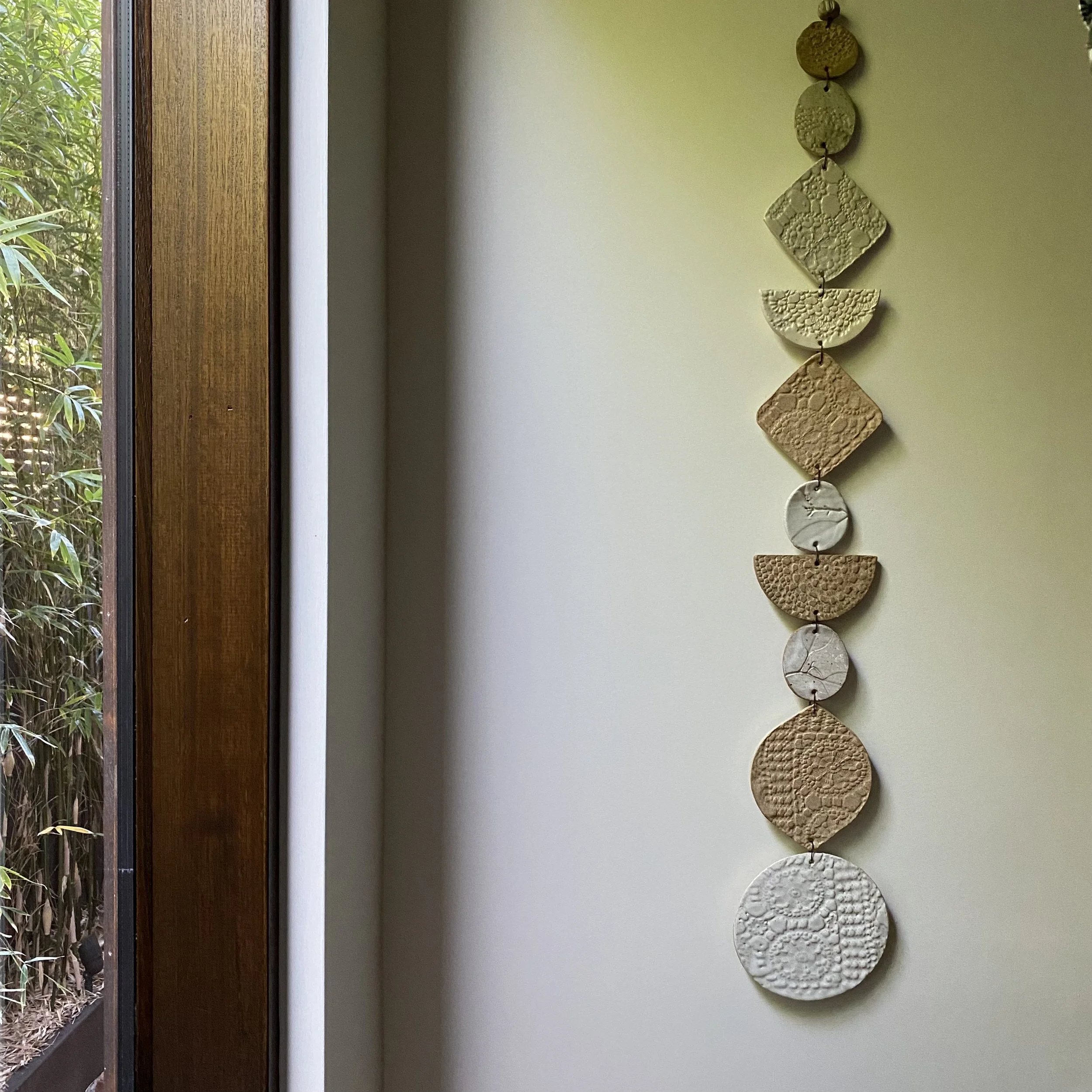 Unearthed Flora Wall Hanging - Ash and Umber glaze