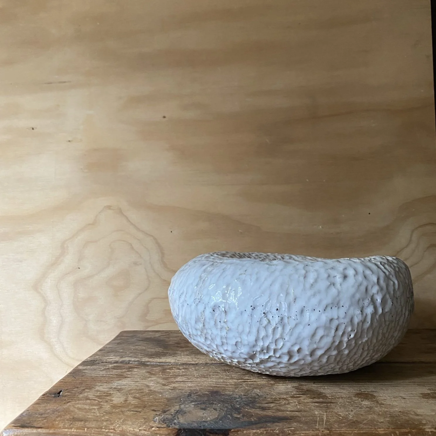 Unearthed handmade organic ceramic vessel