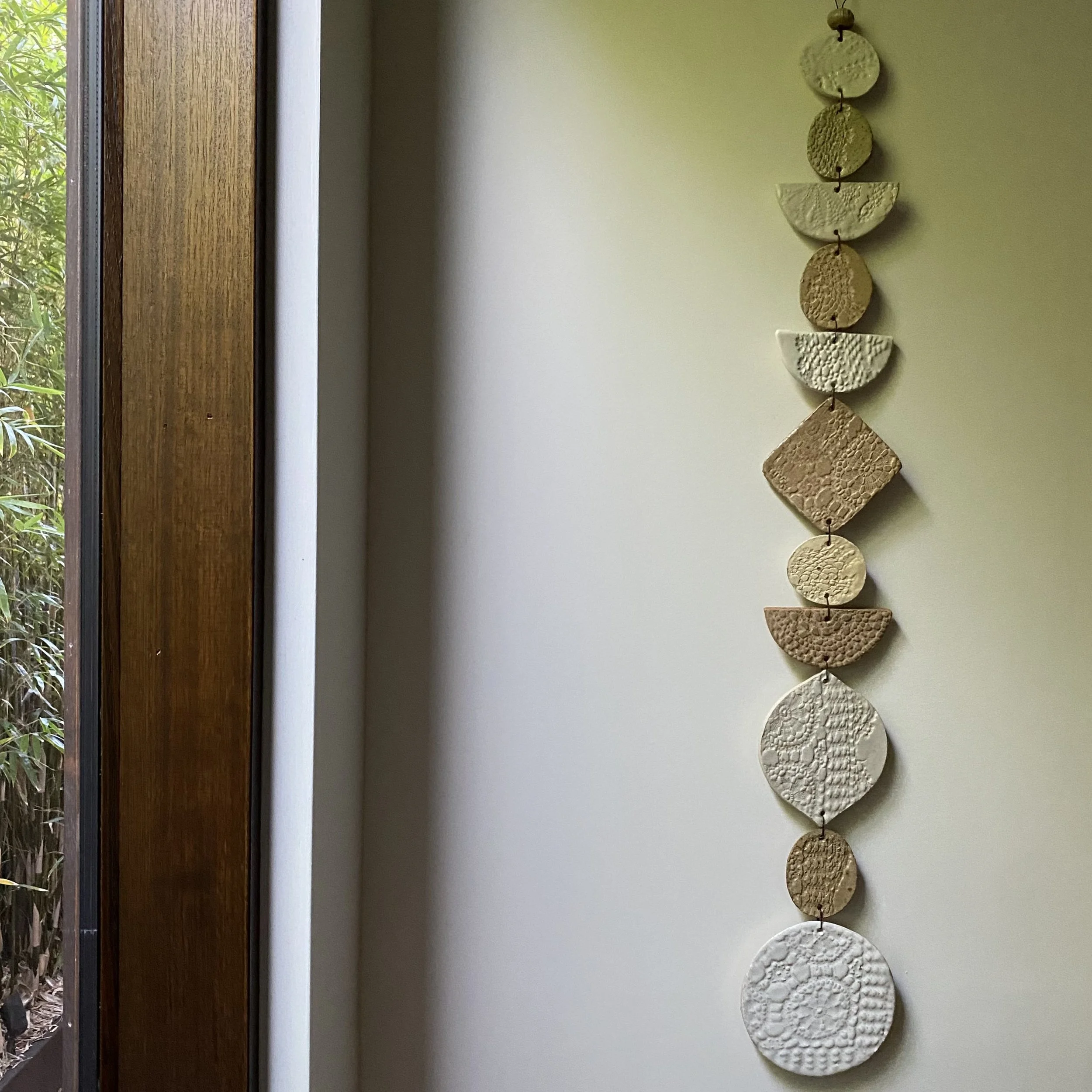 Unearthed Flora Wall Hanging - Ash and Umber glaze (