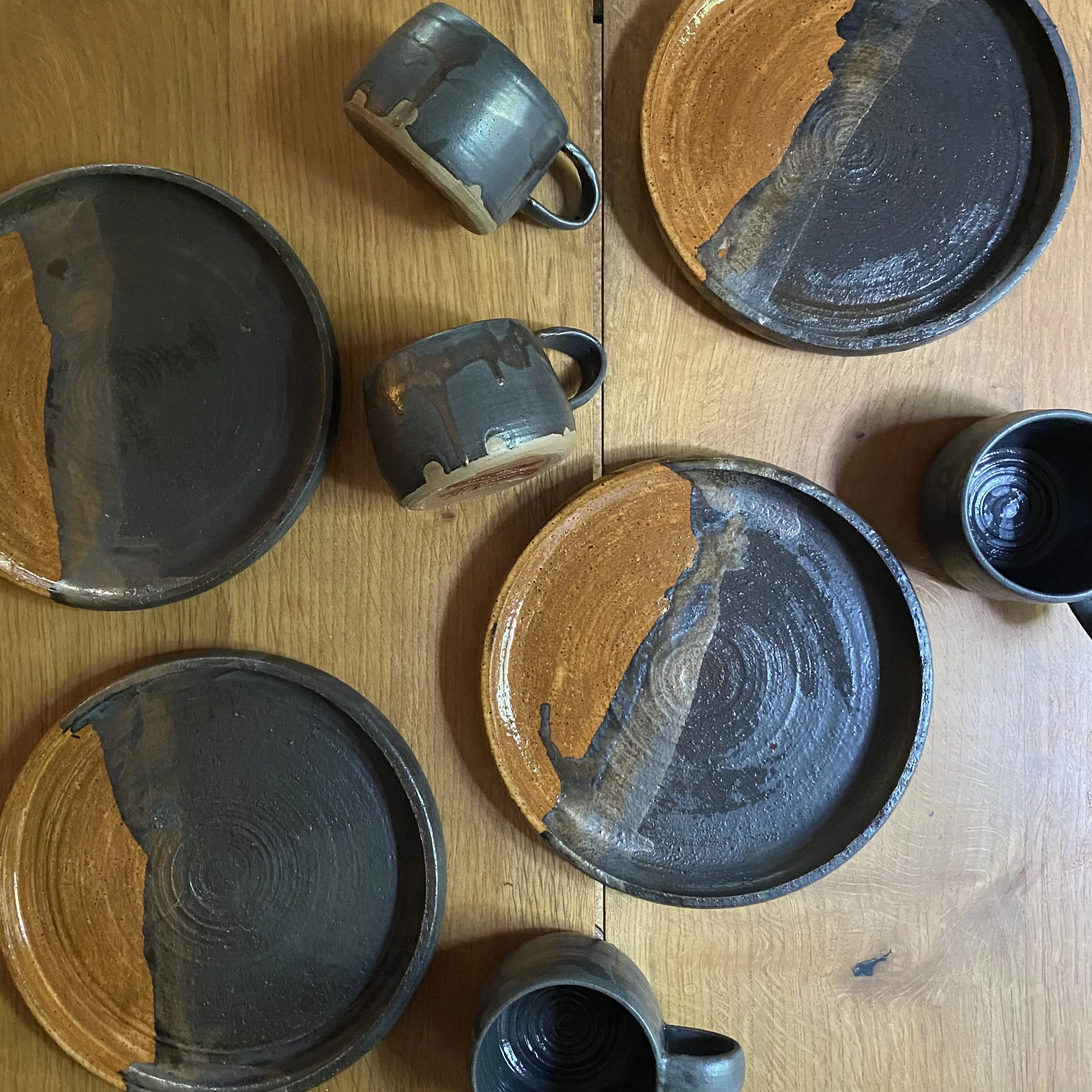Burnt Country Breakfast Set ceramics
