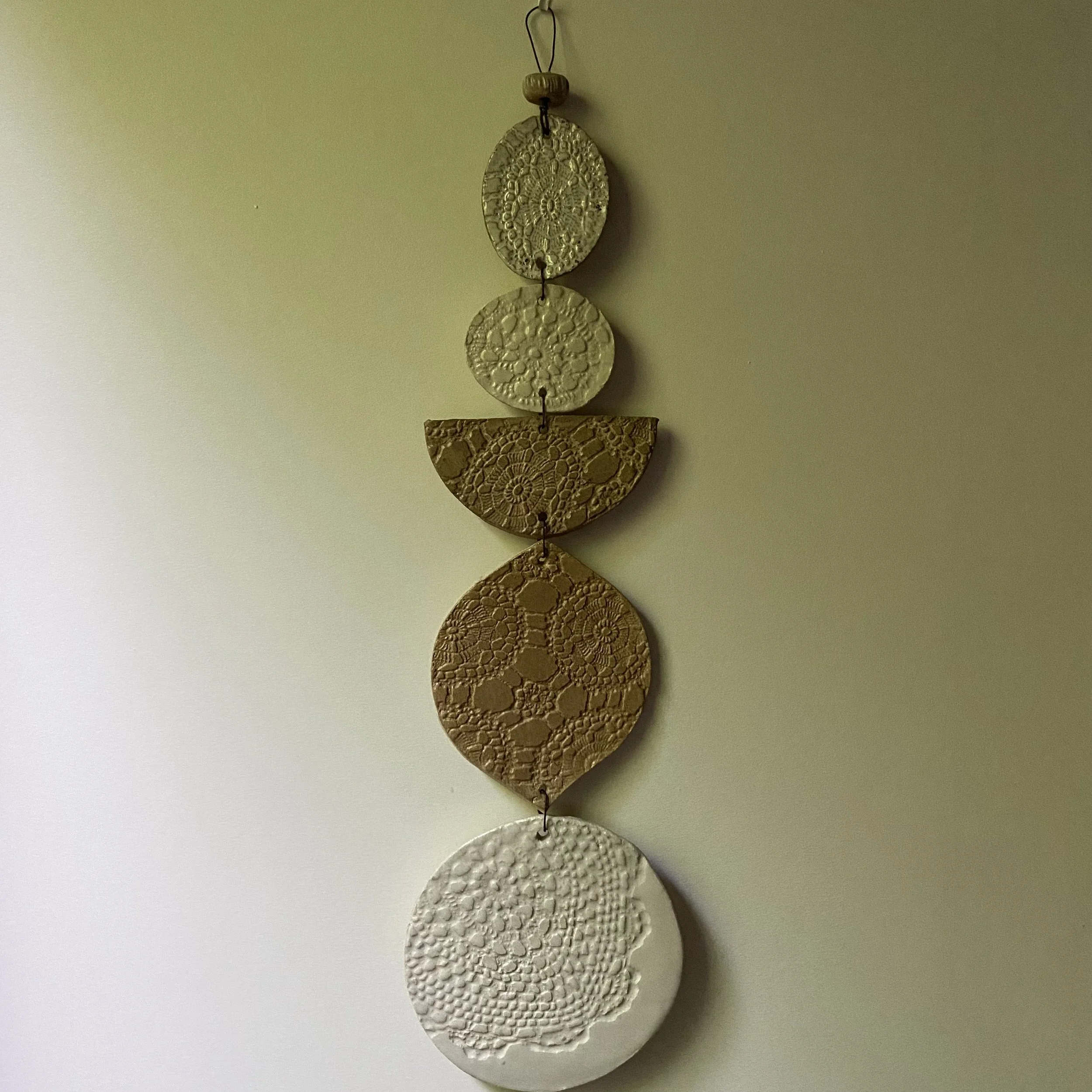 Unearthed Medium Flora Wall Hanging - Natural tones
