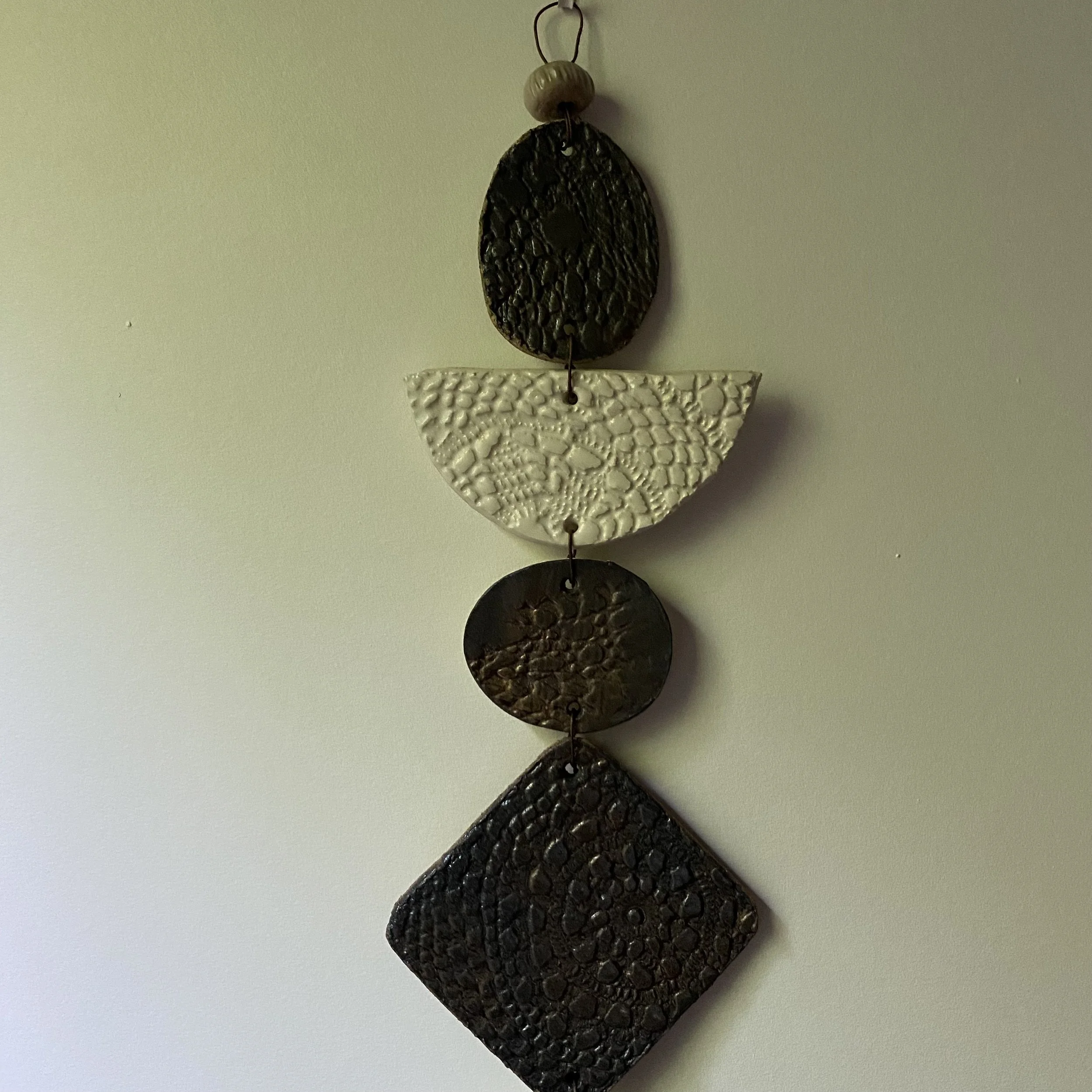 Unearthed Large Flora Wall Hanging - Earthy Bronze Glaze