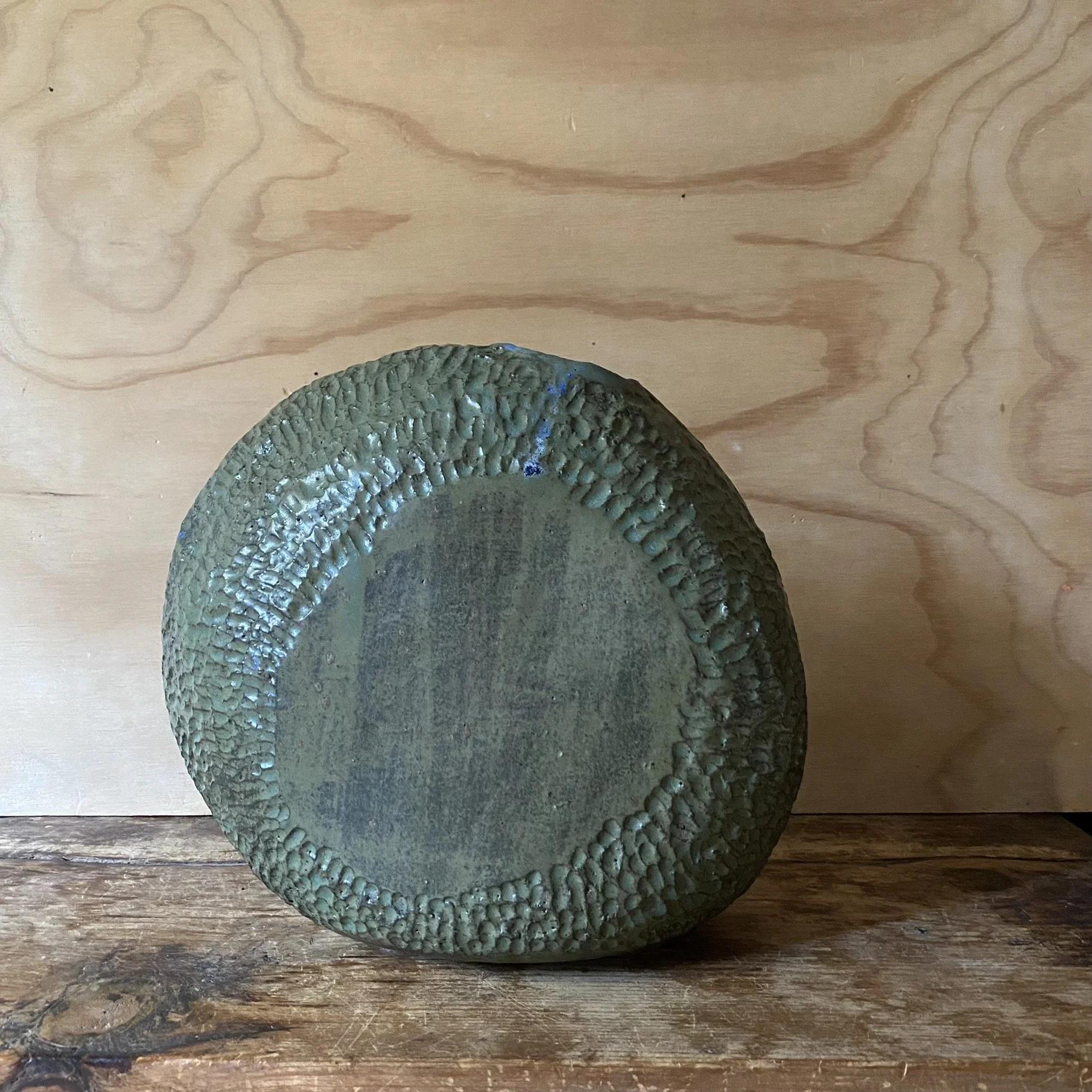 Orbweaver Vase - Mineral Green glaze