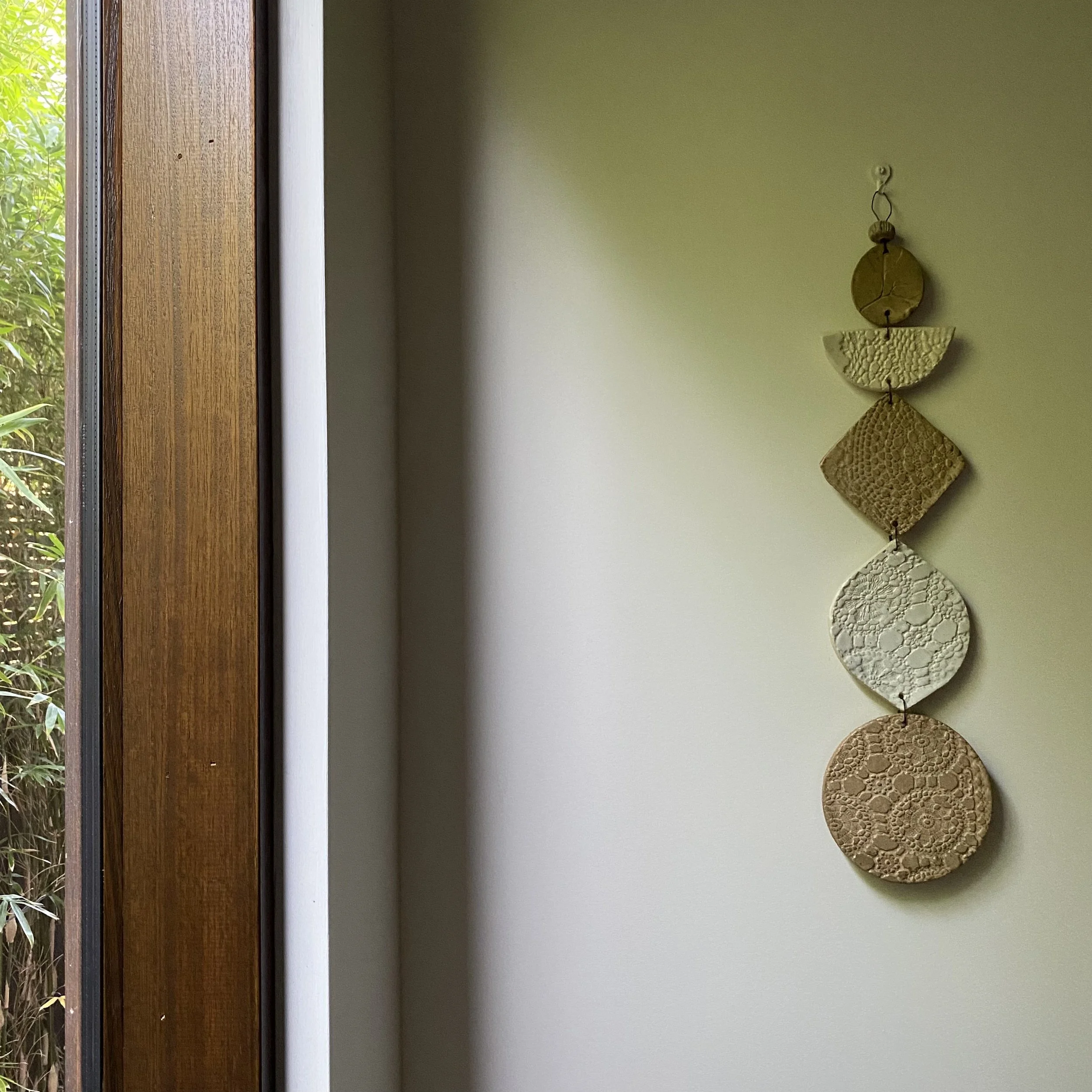 Unearthed Medium Flora Wall Hanging - Natural tones