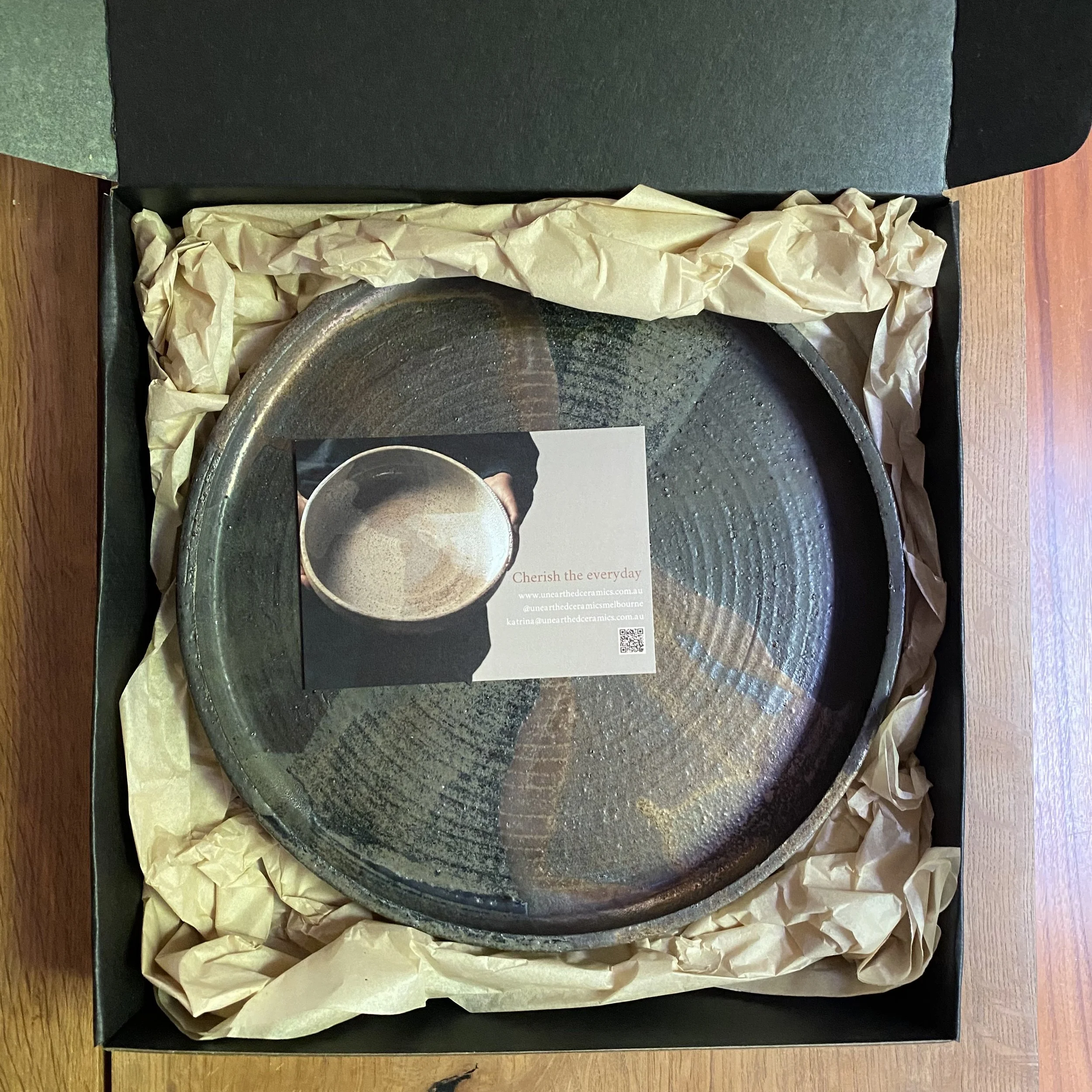 Unearthed handmade ceramics Dusk platter