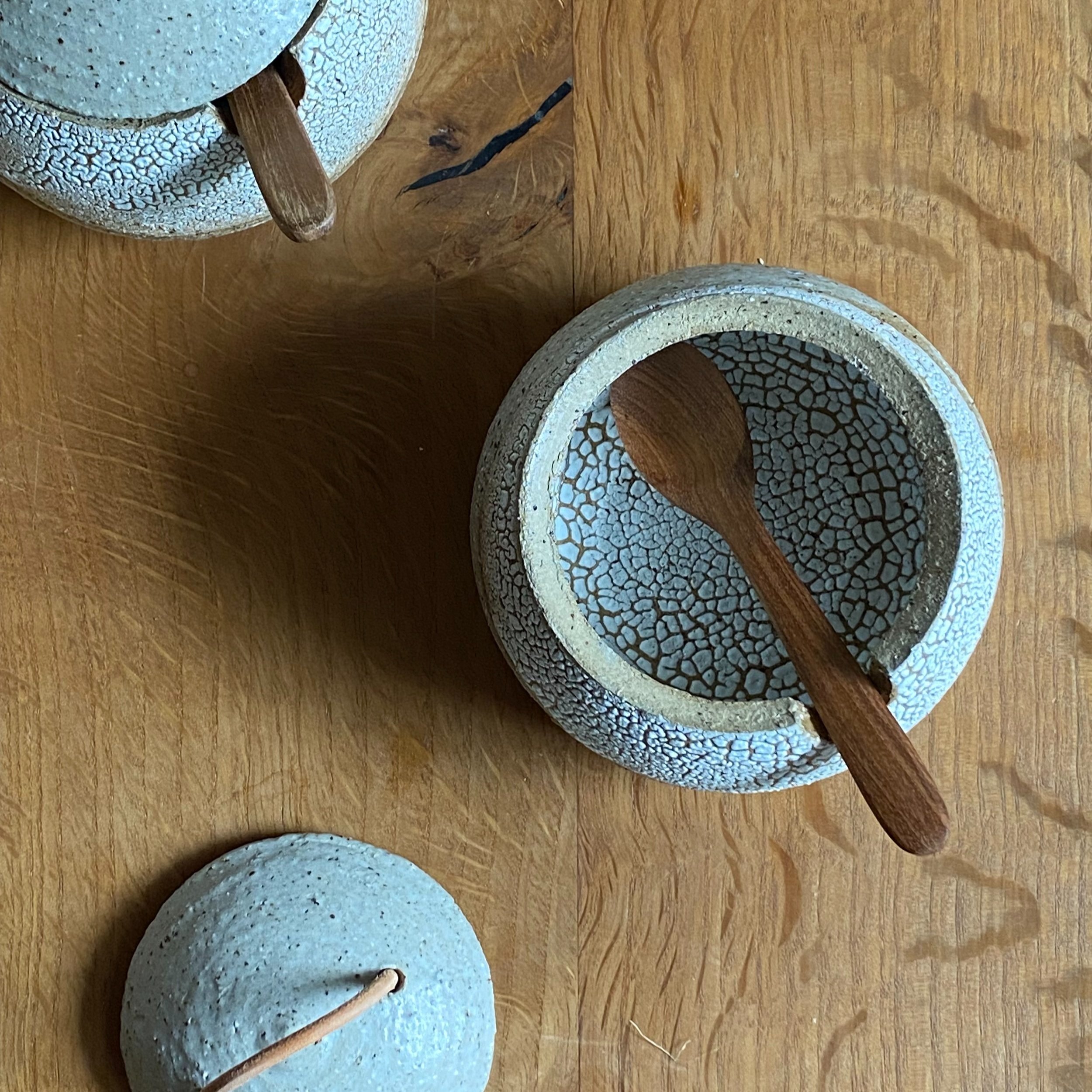 Unearthed Pebble Sugar/Salt Vessel - Earth
