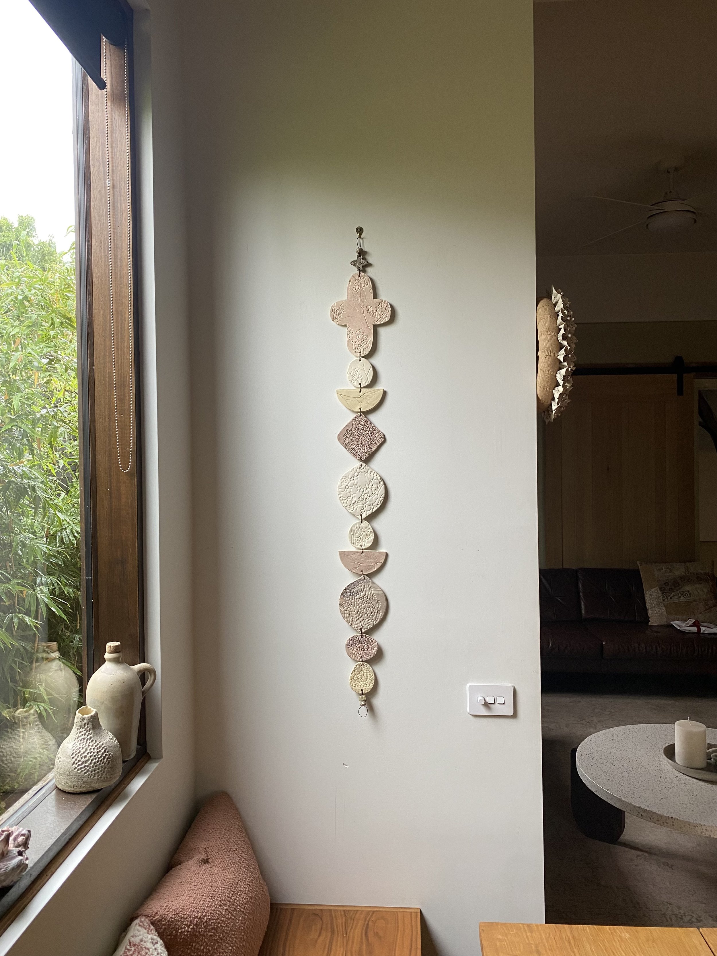 Unearthed Flora Wall Hanging - Blush and Ash colours - Extra Large Option D