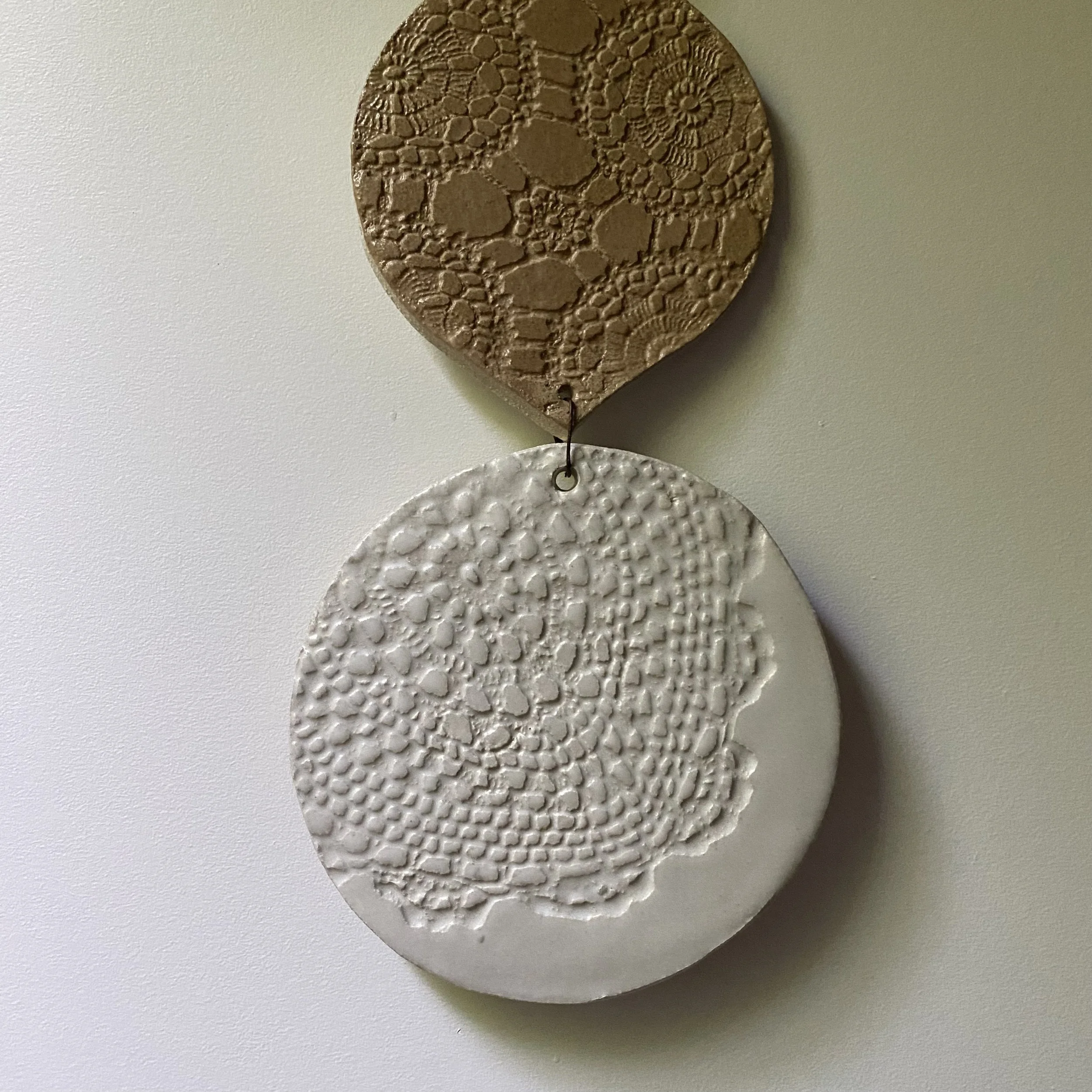 Unearthed Medium Flora Wall Hanging - Natural tones