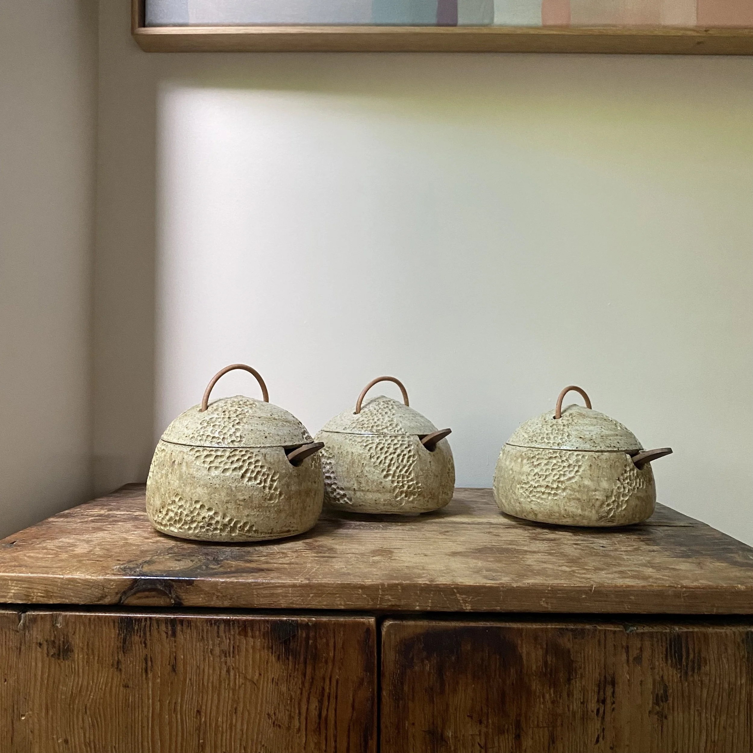 Hand carved ceramic Topography vessel