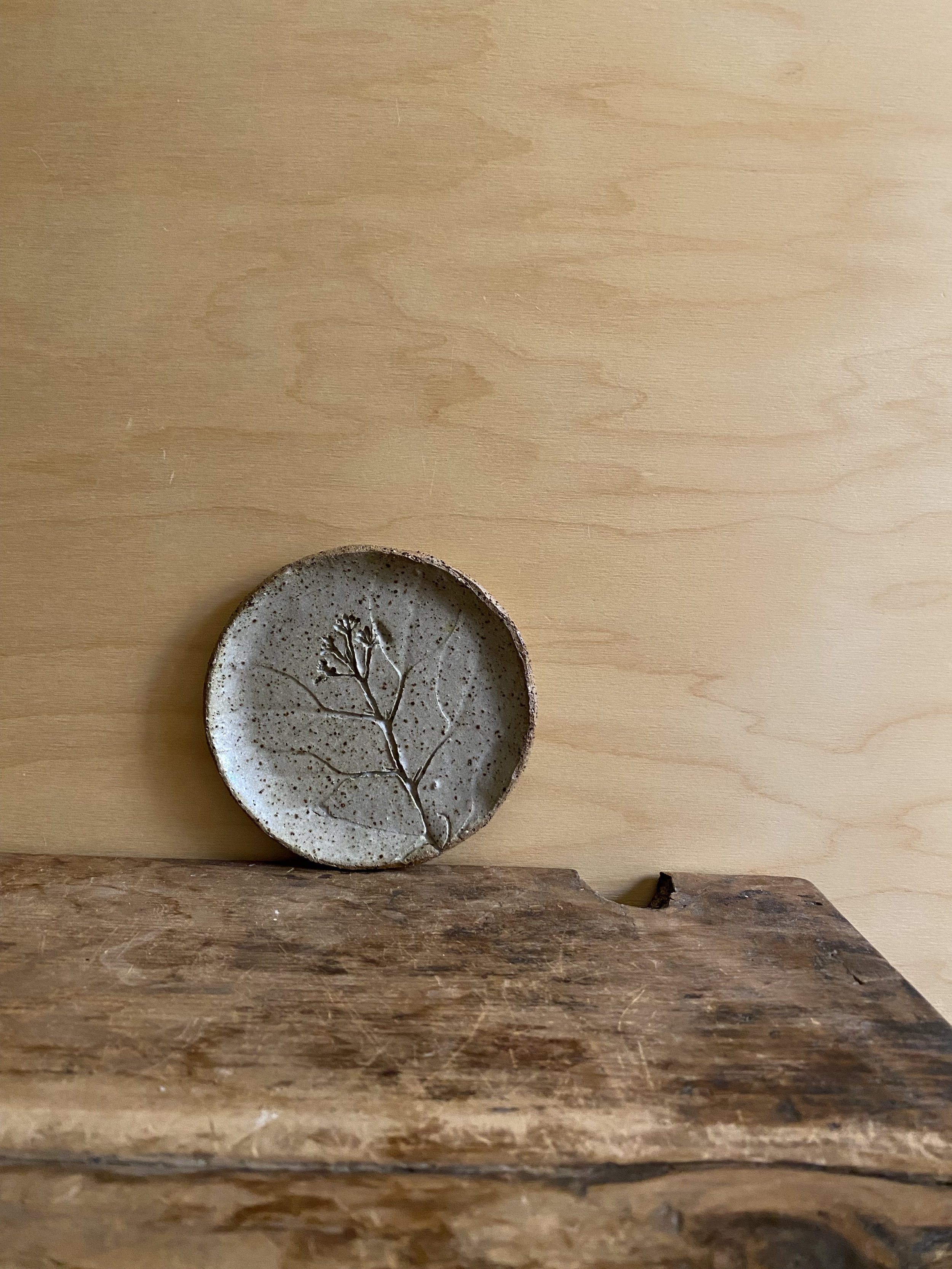 Unearthed Small Gum Trinket Dish - Eucalyptus glaze - Seasonal availability only