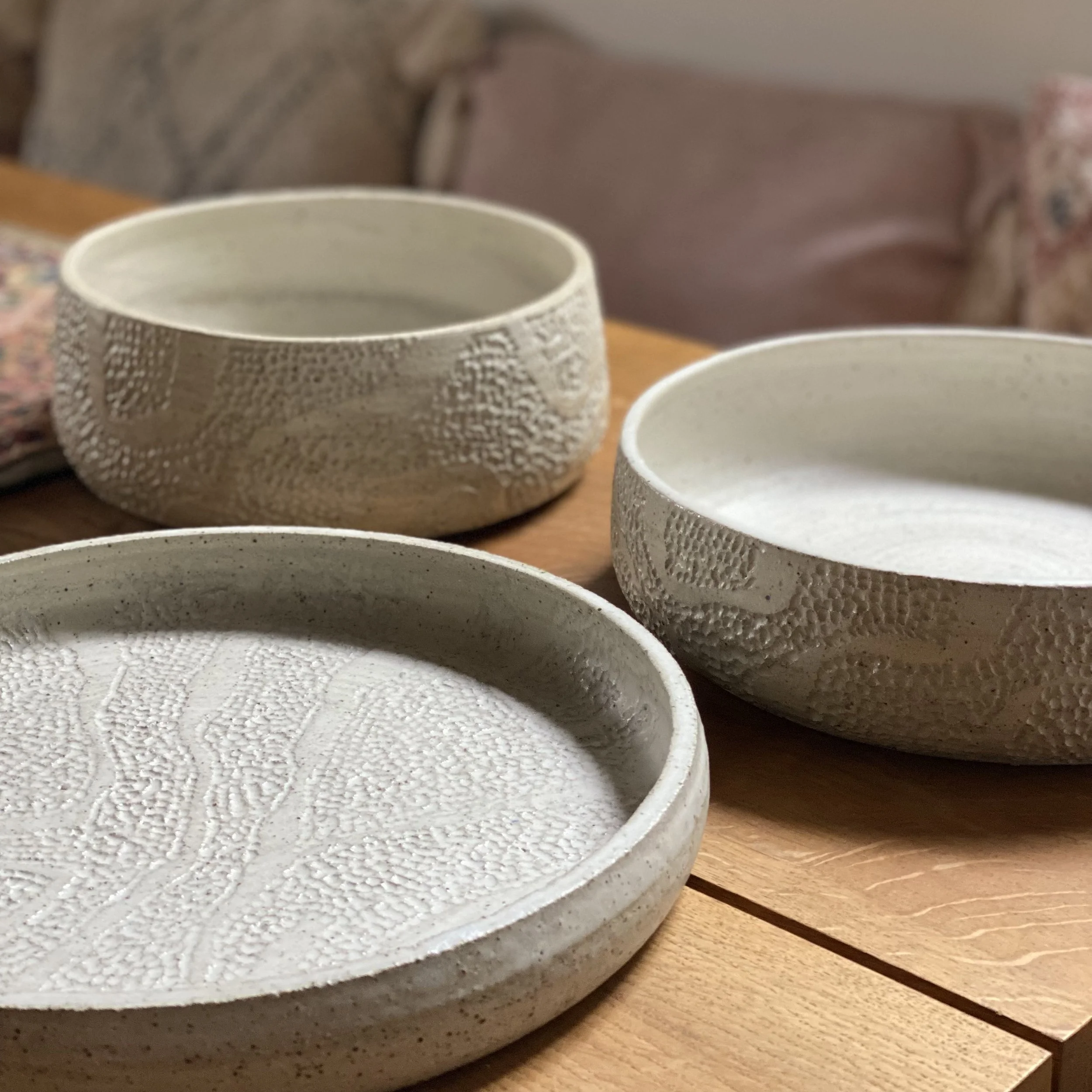 Unearthed Topography ceramic Wedding Set
