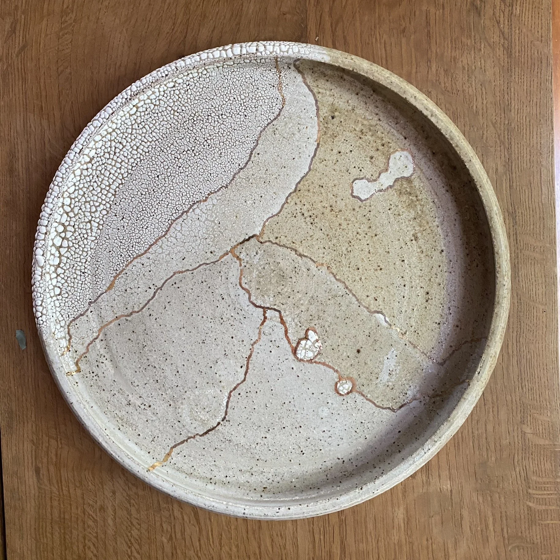 Terra Firma Gold Lustre ceramic platter