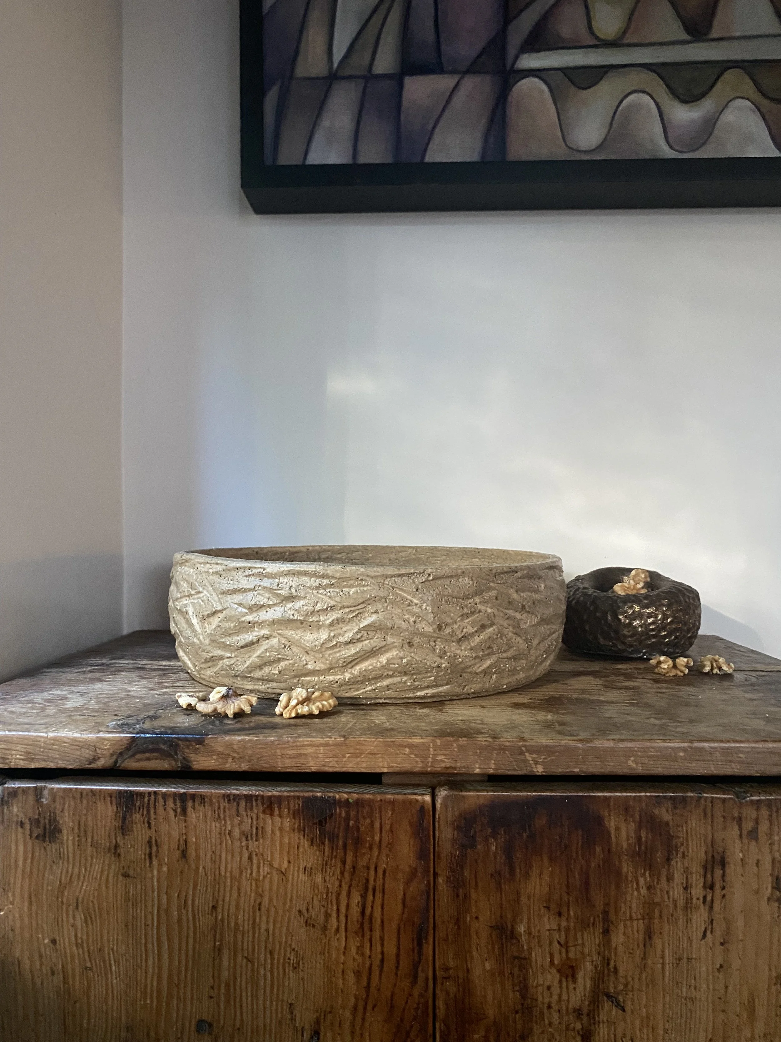 Unearthed rockface handmade ceramicbowl