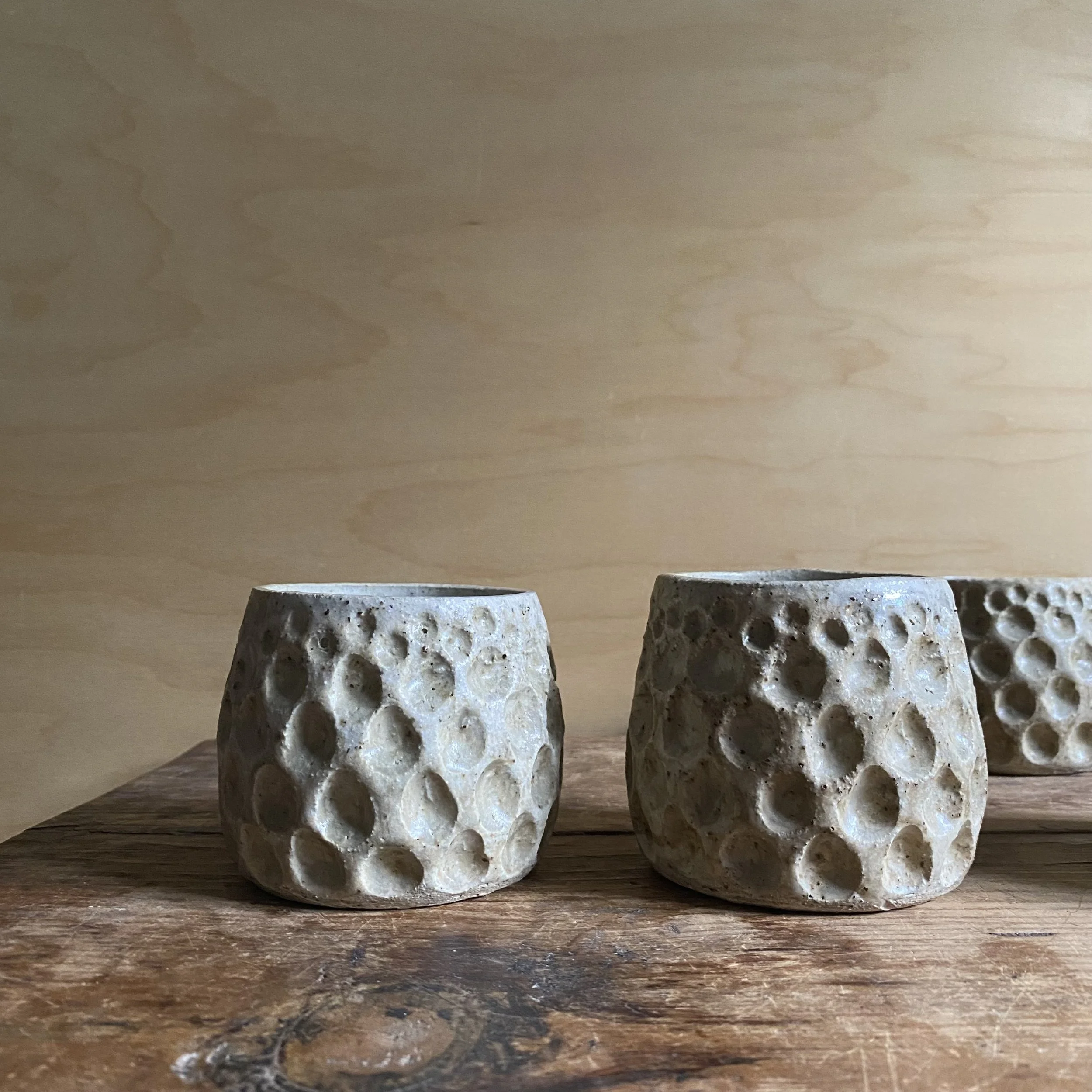 Handmade ceramic Unearthed Crater tumbler