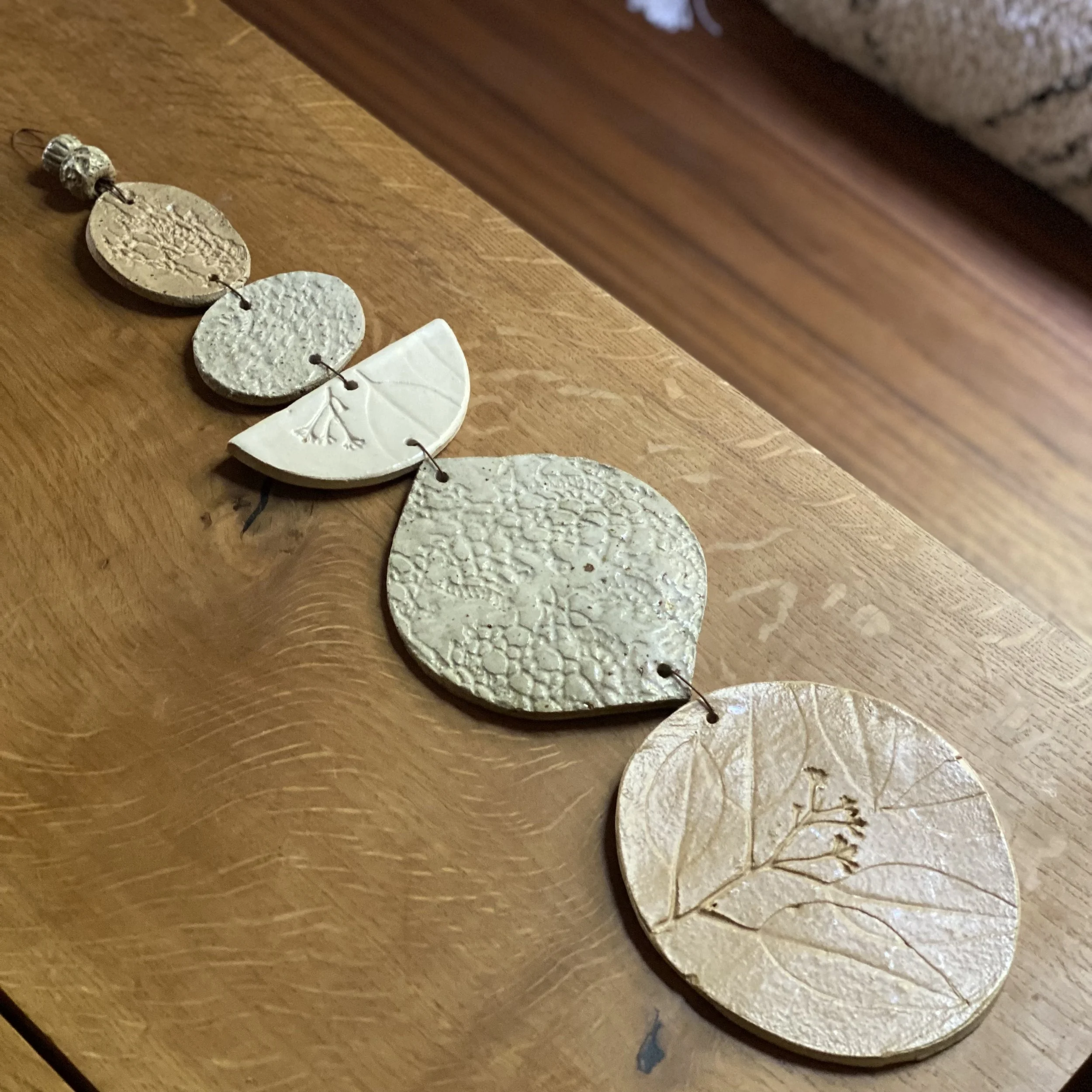 Unearthed Medium Flora Wall Hanging - Natural tones