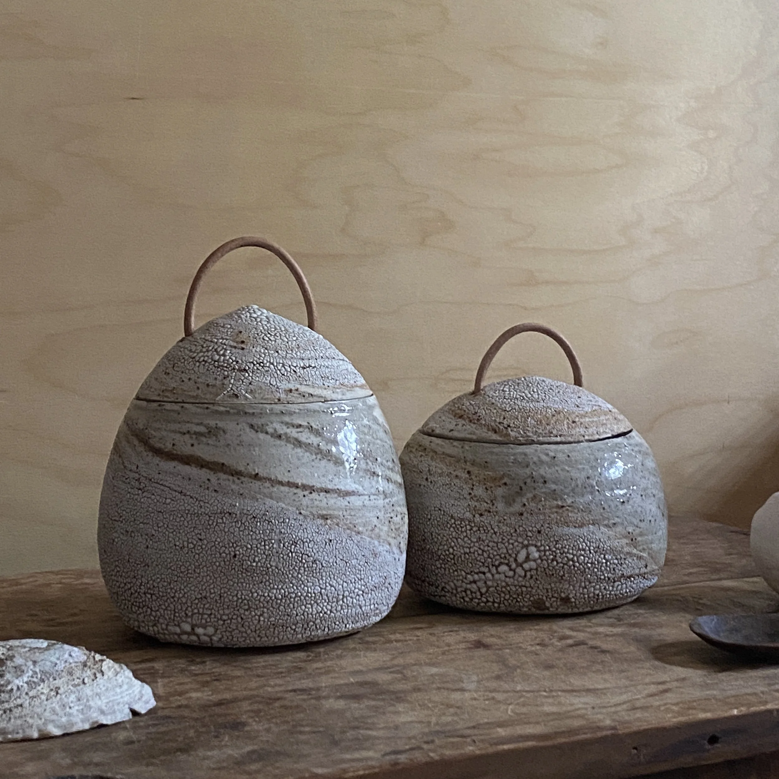 Unearthed Pebble Canister Set for the kitchen