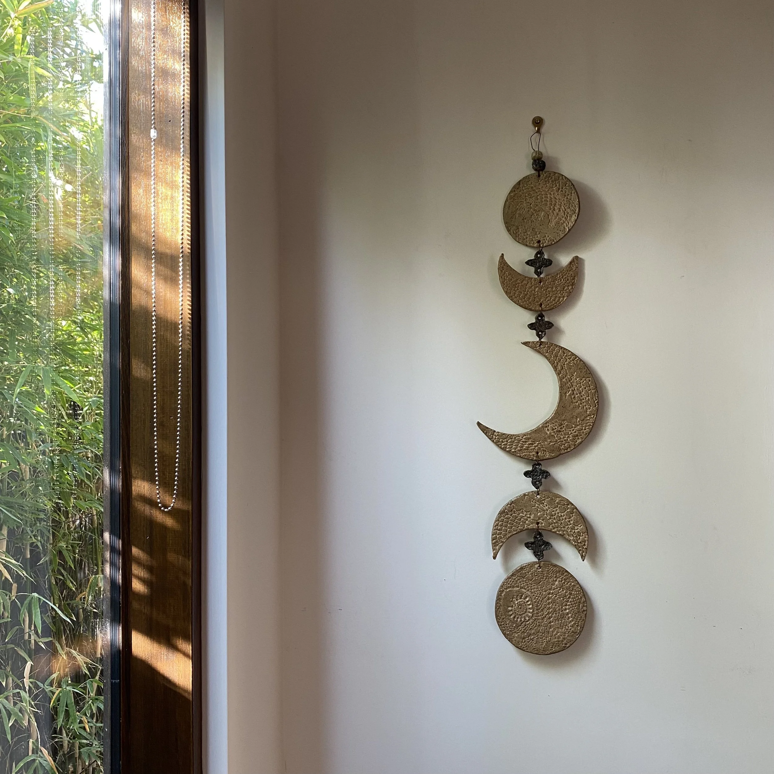 Unearthed Moon Phase Ceramic Wallhanging  - One