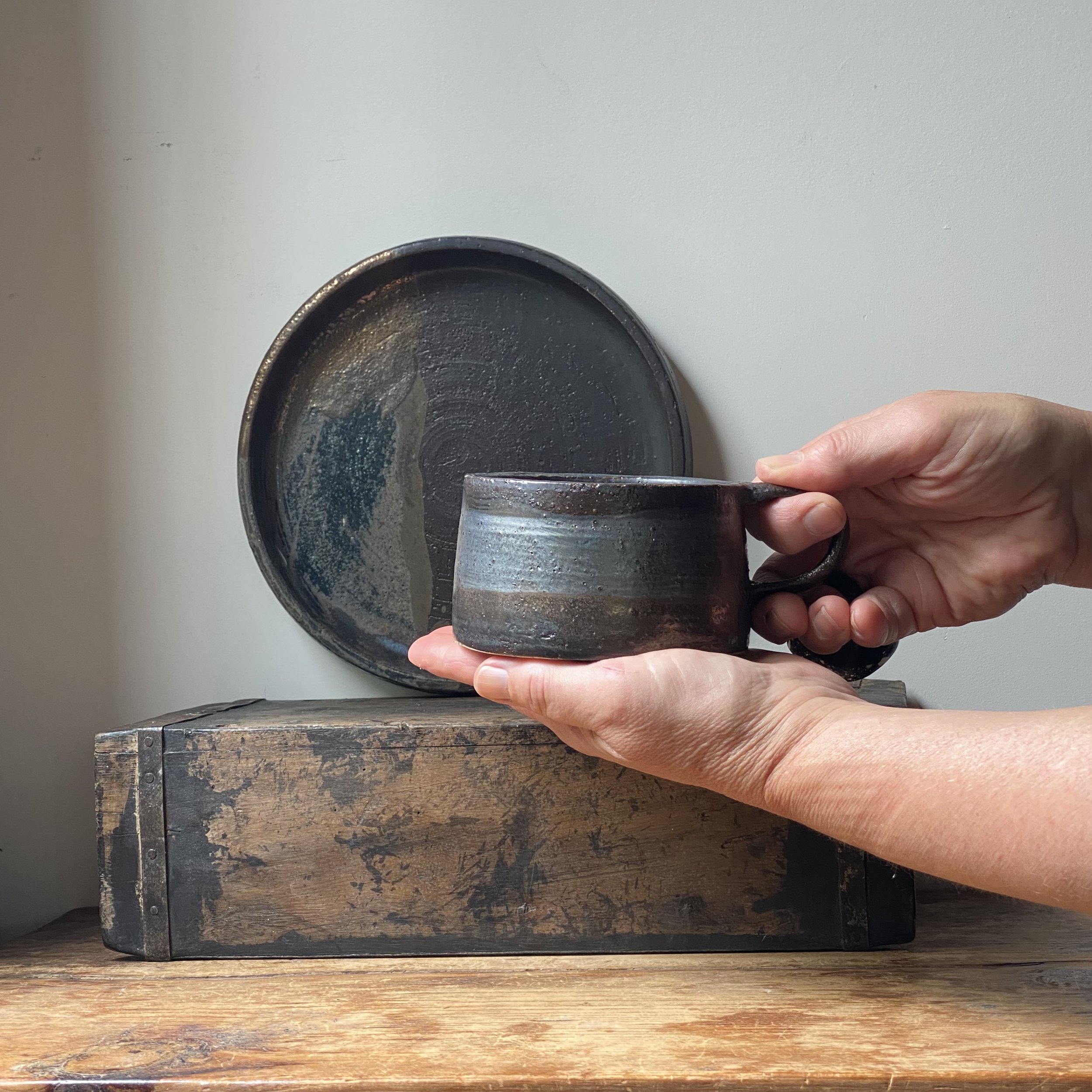 Unearthed Dusk ceramic plate