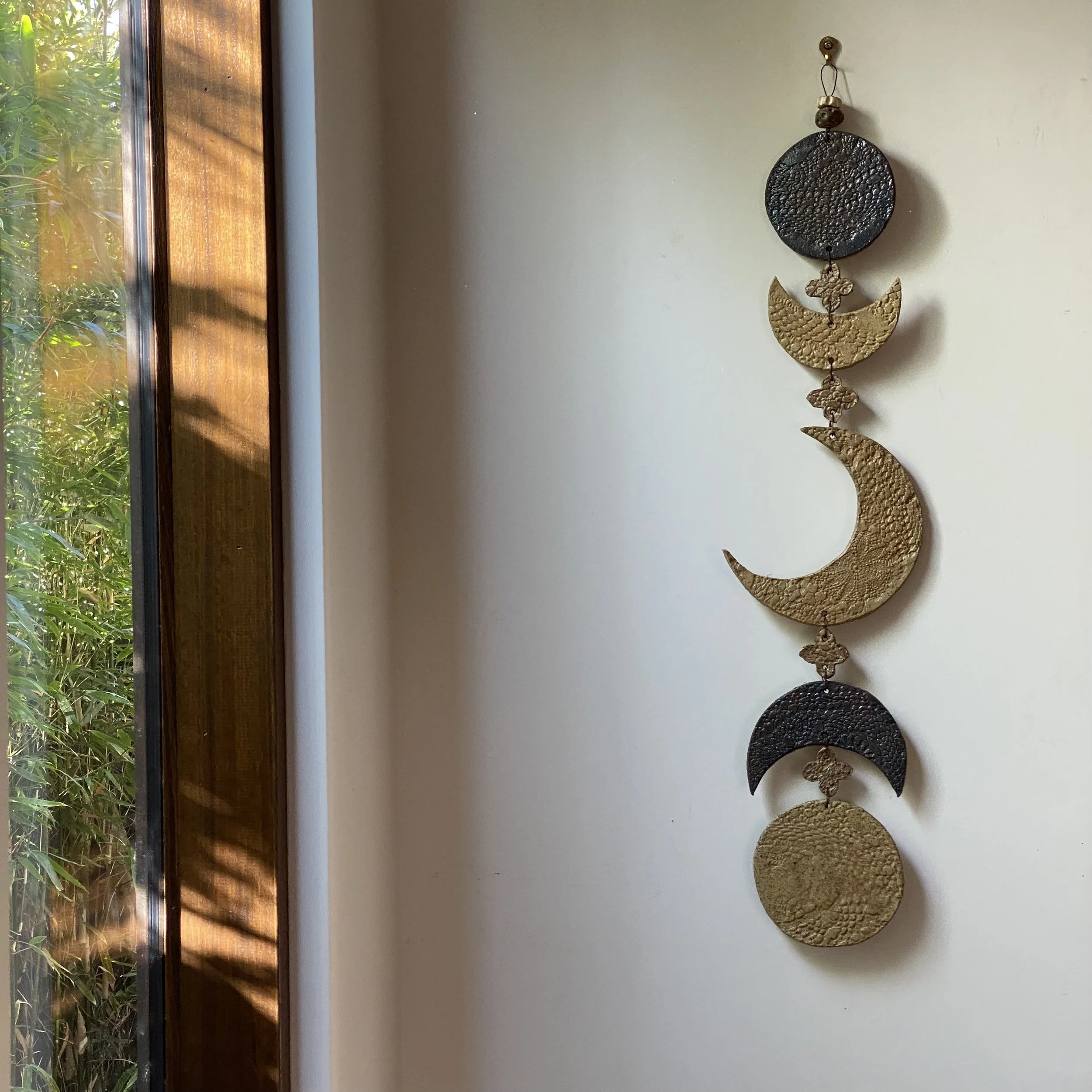 Unearthed Moon Phase Ceramic Wallhanging  - Two
