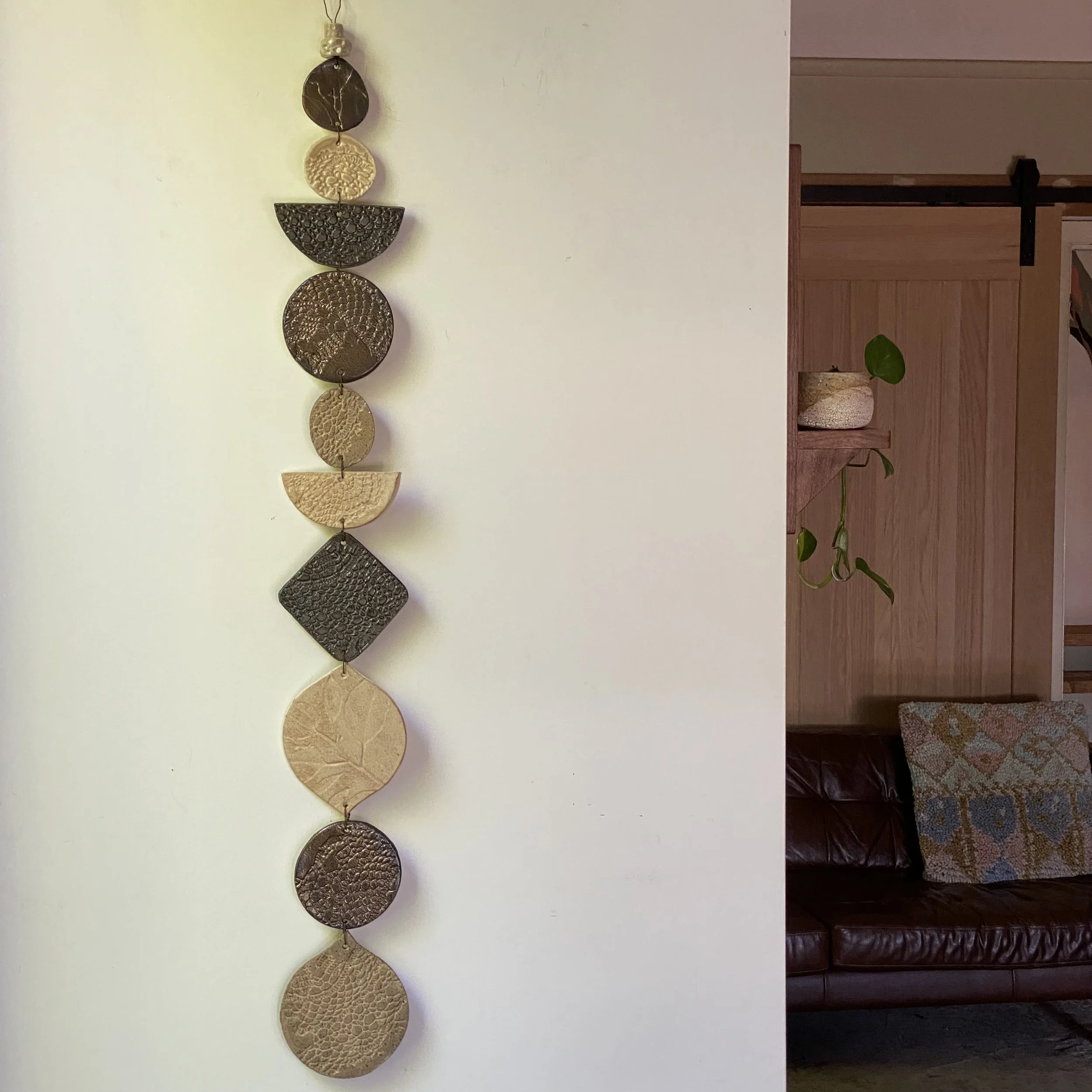 Unearthed XL Flora Wall Hanging - Earthy Bronze tones