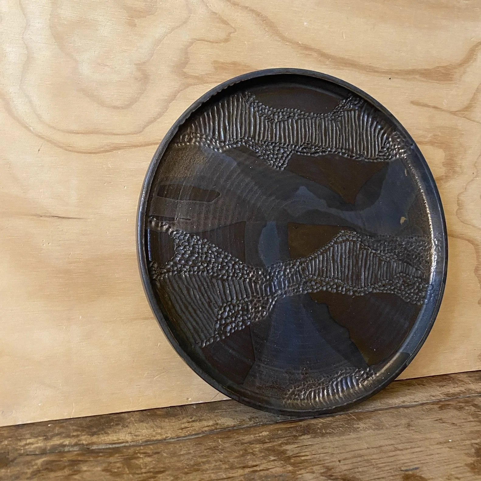Handmade pottery Unearthed Faultline Platter