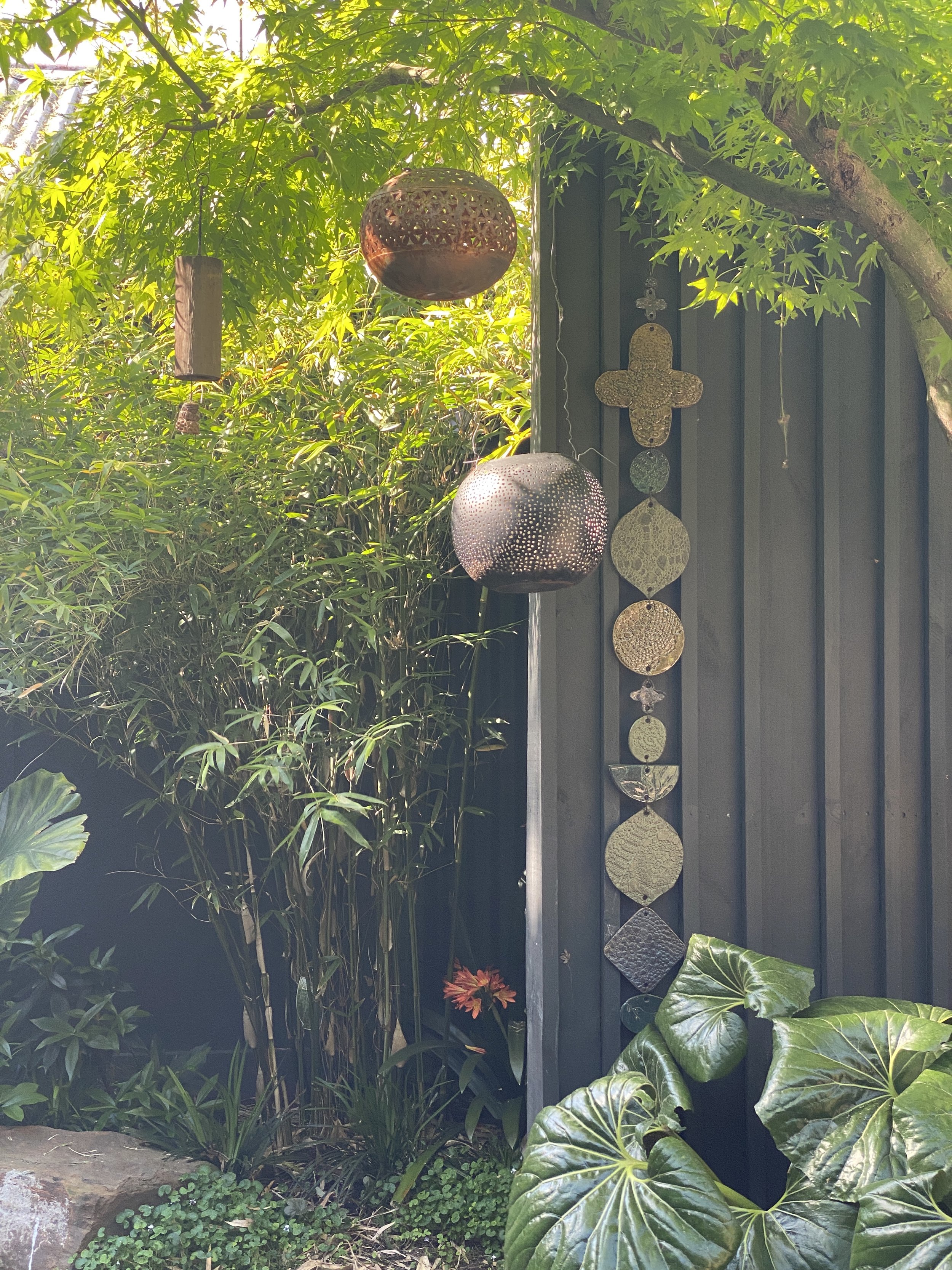 Unearthed XL Flora Wall Hanging - Orchard Kitchen collection outside in garden