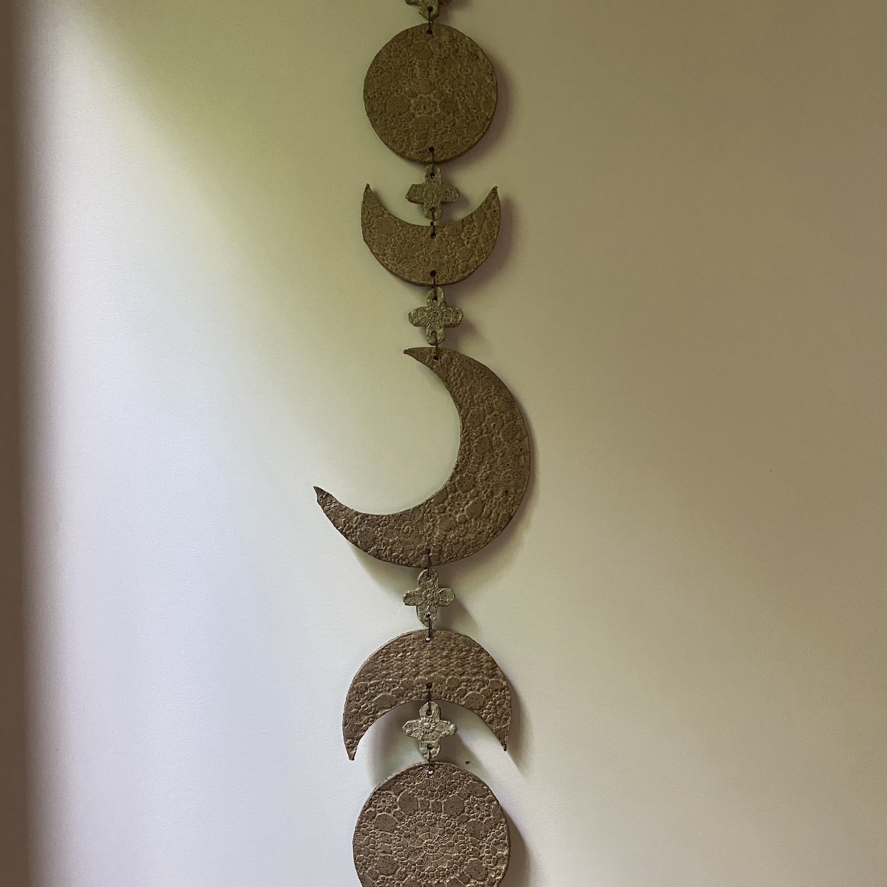 Unearthed Moon Phase Ceramic Wallhanging - One