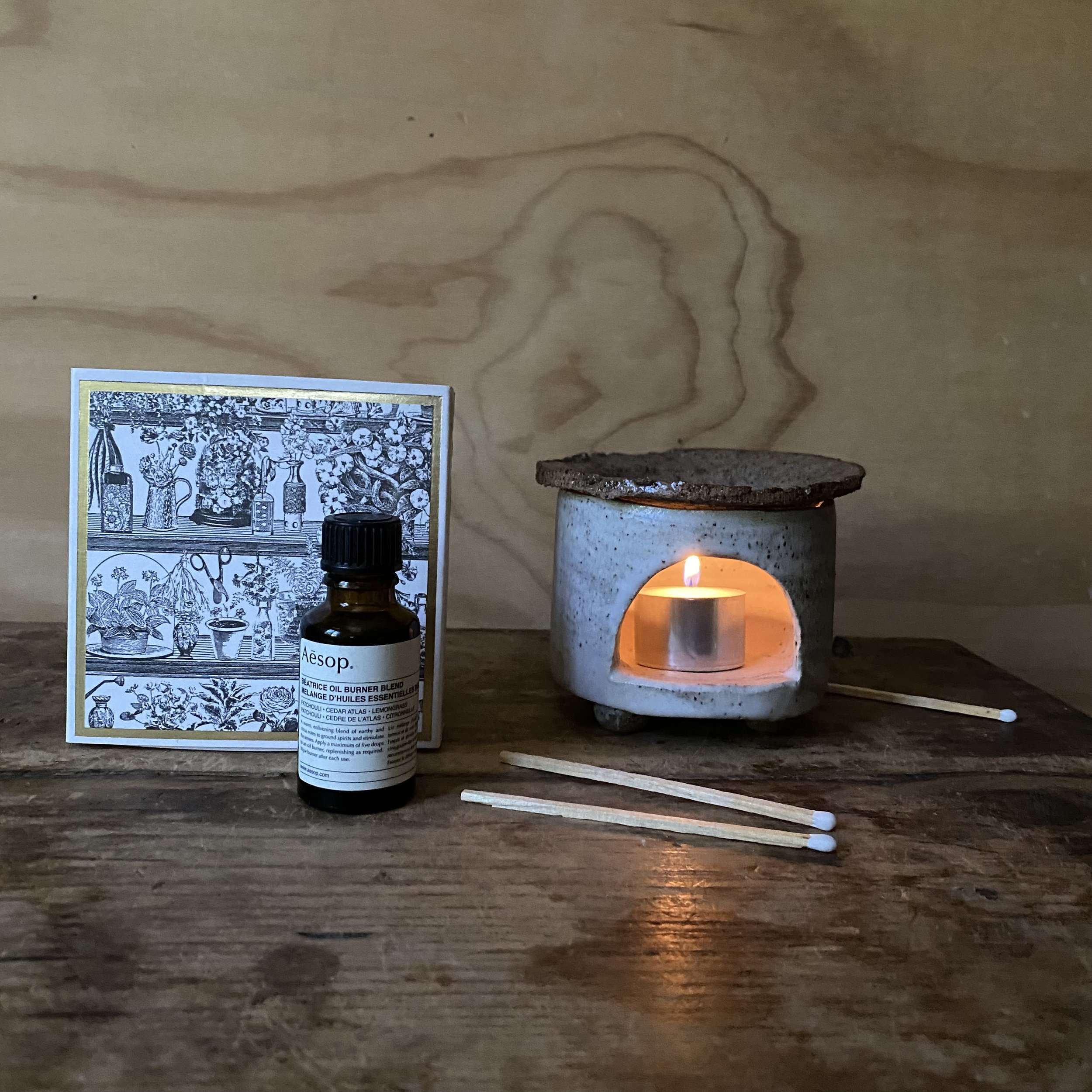 handmade ceramic oil burner
