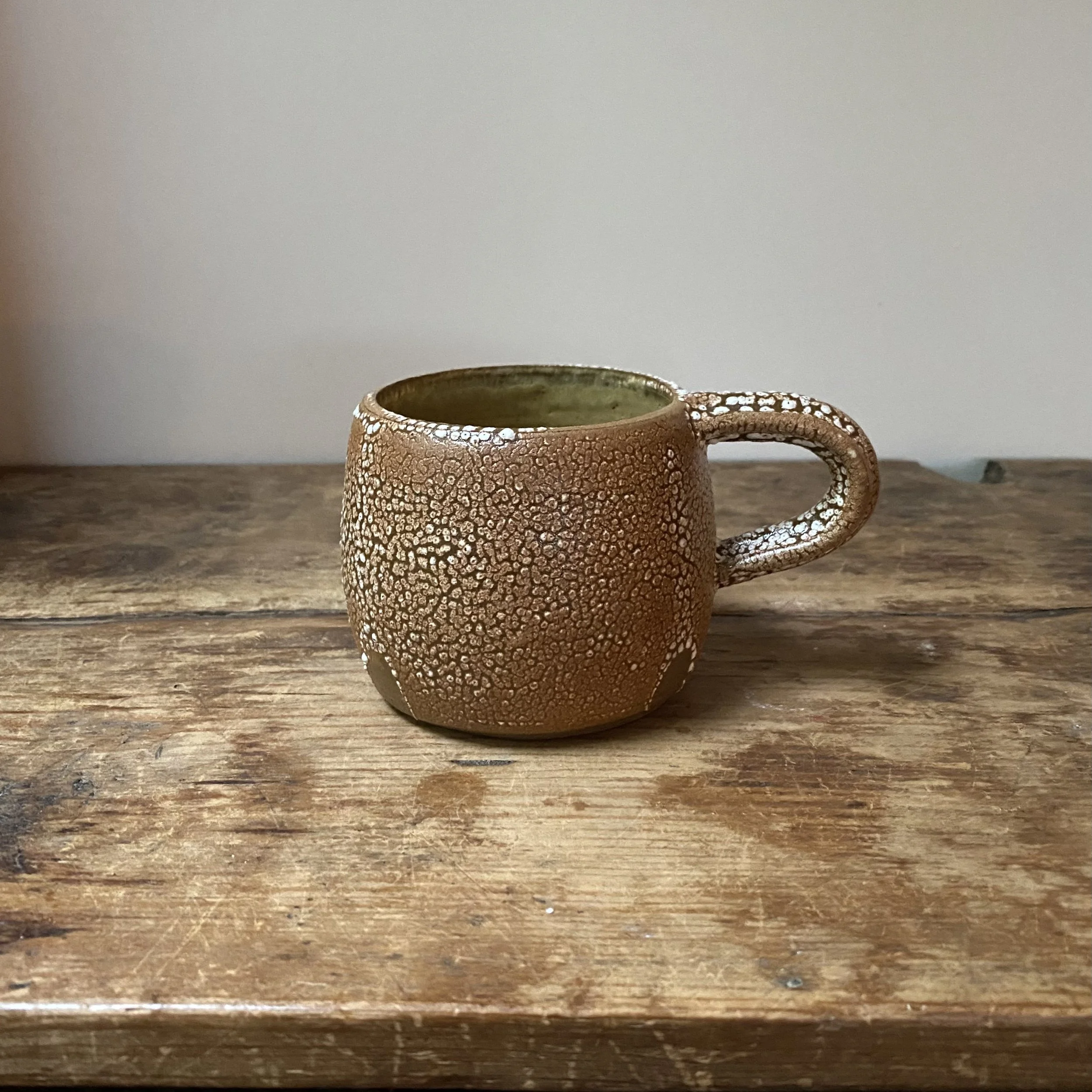 Handmade Cracked Earth Australian terracotta mug
