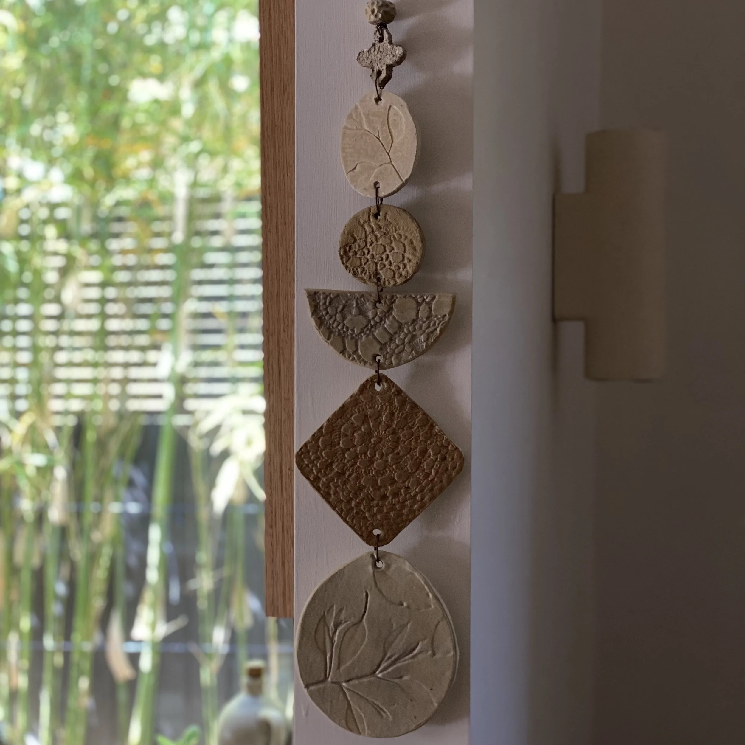 Unearthed botanical Ceramic Wallhanging - medium size
