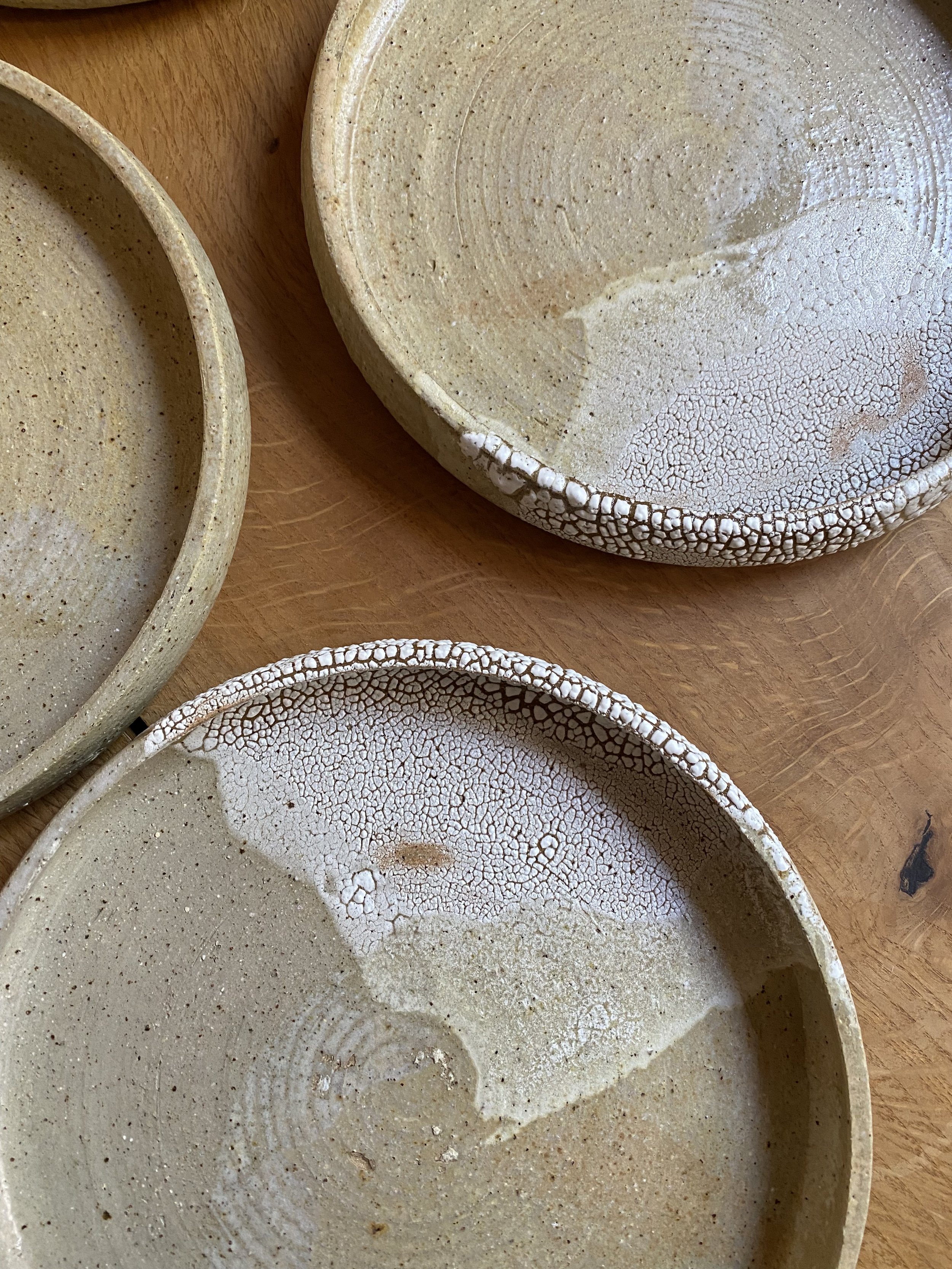 Unearthed handmade rustic ceramic dinner plates