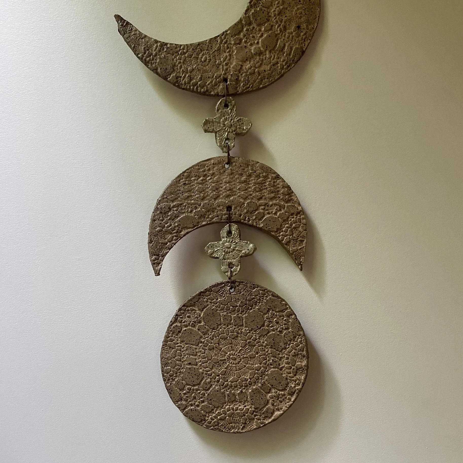Unearthed Moon Phase Ceramic Wallhanging - One