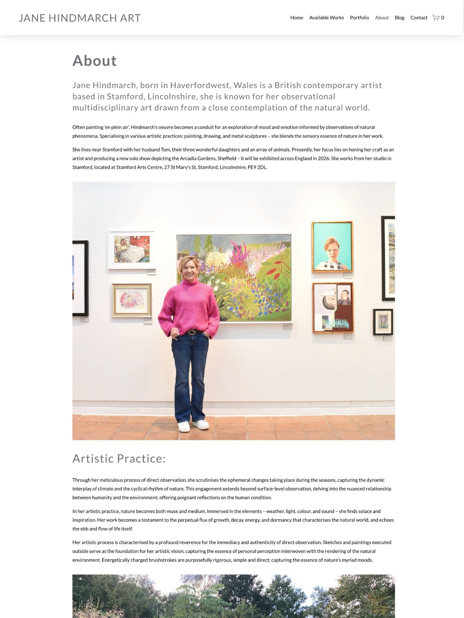 Jane Hindmarch website design 4