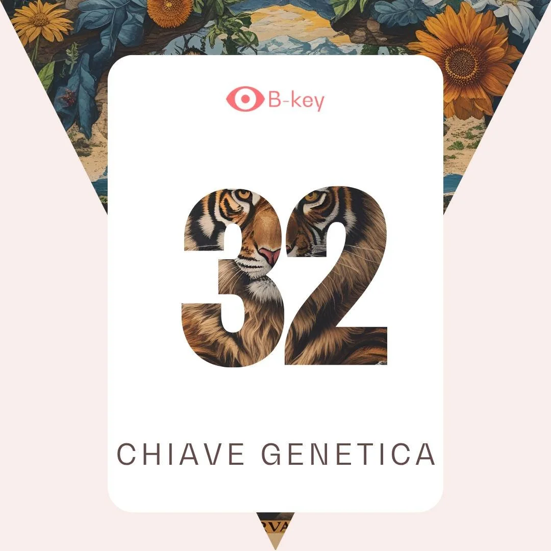 CHIAVE GENETICA 32
Transito dal 13 al 19 ottobre 

I transiti ci danno l&rsquo;opportunit&agrave; di fare esperienza delle particolari qualit&agrave; che ogni Chiave Genetica custodisce in s&eacute;.

🌕 Siddhi: VENERAZIONE
🌓 Dono: CONSERVAZIONE
🌑 