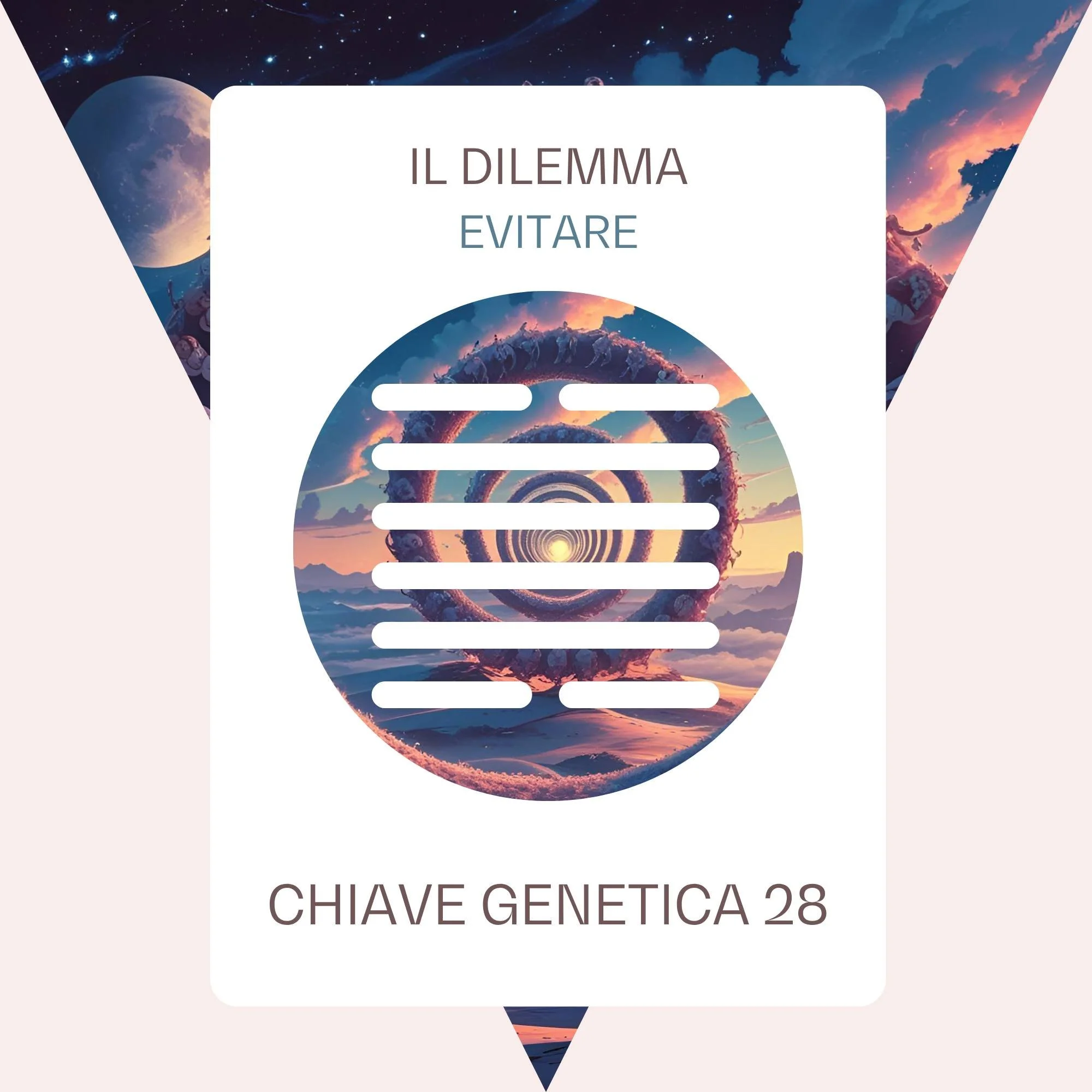 IL DILEMMA DELL'EVITARE❤️‍🩹
Ecco, questo è il dilemma portato in campo dalle frequenze della Chiave Genetica 28
🪬 E tu come stai vivendo questo transito?
CLICCA IN BIO
✨Clicca in bio per acquistare B-YourProfile, il tuo Profilo Perso