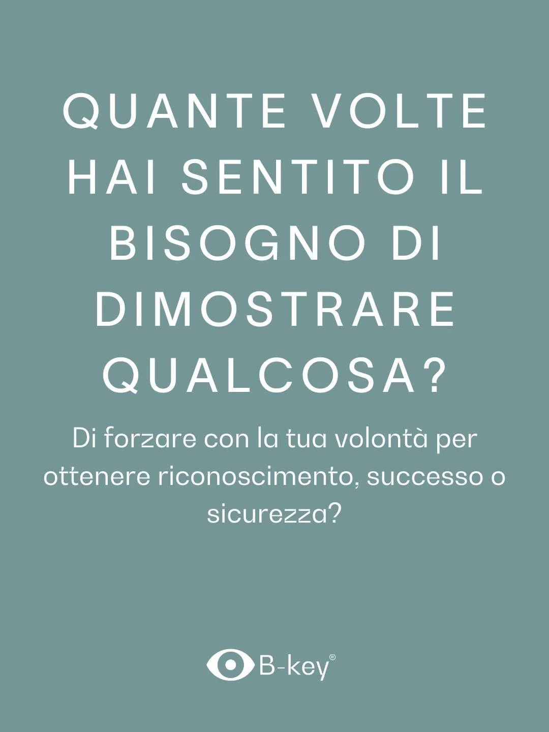 Non serve un&rsquo;altra teoria.
Serve vivere davvero ci&ograve; che gi&agrave; sai.

Le Chiavi Genetiche non sono concetti comprensibili con la mente, sono strumenti per riconoscere te stesso, osservare ci&ograve; che ti blocca e dare spazio ai tuoi