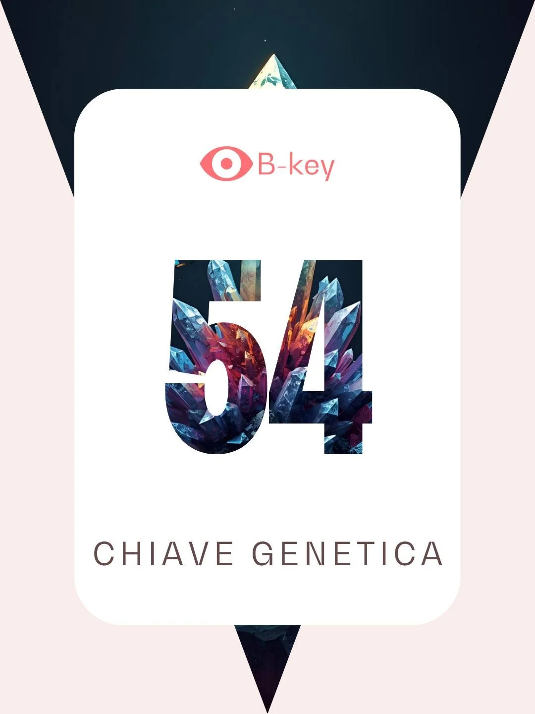 CHIAVE GENETICA 54 Transito dal 5 al 10 gennaio.

Ogni transito ci porta a fare esperienza delle particolari qualit&agrave; che ogni Chiave Genetica ha in s&eacute;.
Se hai questa Chiave nel tuo Profilo Ologenetico, potresti sentirti pi&ugrave; coinv