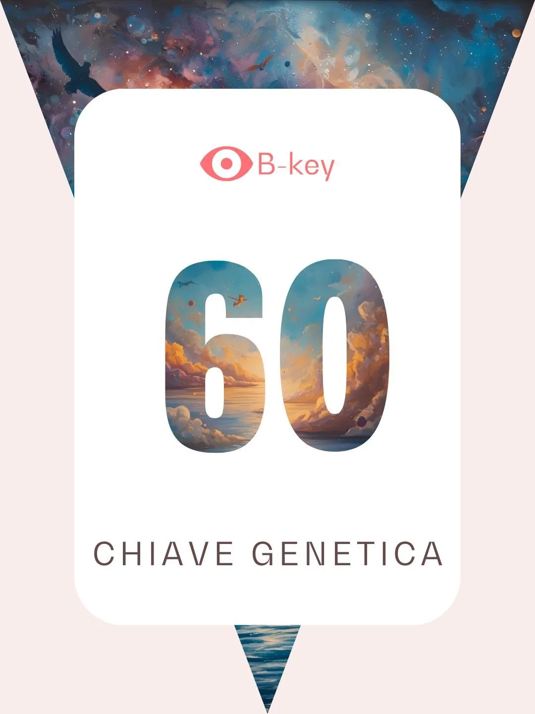 CHIAVE GENETICA 60 Transito dal 16 al 22 gennaio.

Ogni transito ci porta a fare esperienza delle particolari qualit&agrave; che ogni Chiave Genetica ha in s&eacute;.
Se hai questa Chiave nel tuo Profilo Ologenetico, potresti sentirti pi&ugrave; coin