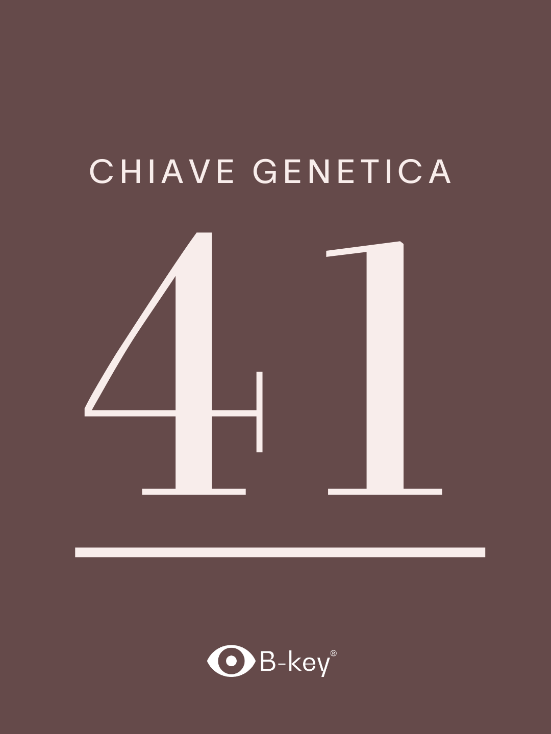 Chiave Genetica 41