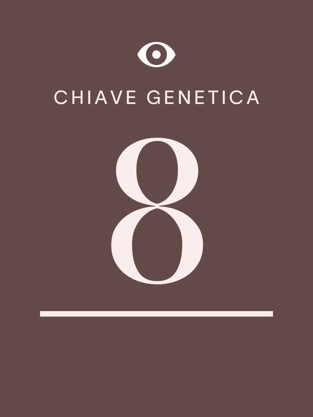 CHIAVE GENETICA 8 Transito dal 15 al 21 maggio.

Ogni transito ci porta a fare esperienza delle particolari qualit&agrave; che ogni Chiave Genetica ha in s&eacute;.
Se hai questa Chiave nel tuo Profilo Ologenetico, potresti sentirti pi&ugrave; coinvo