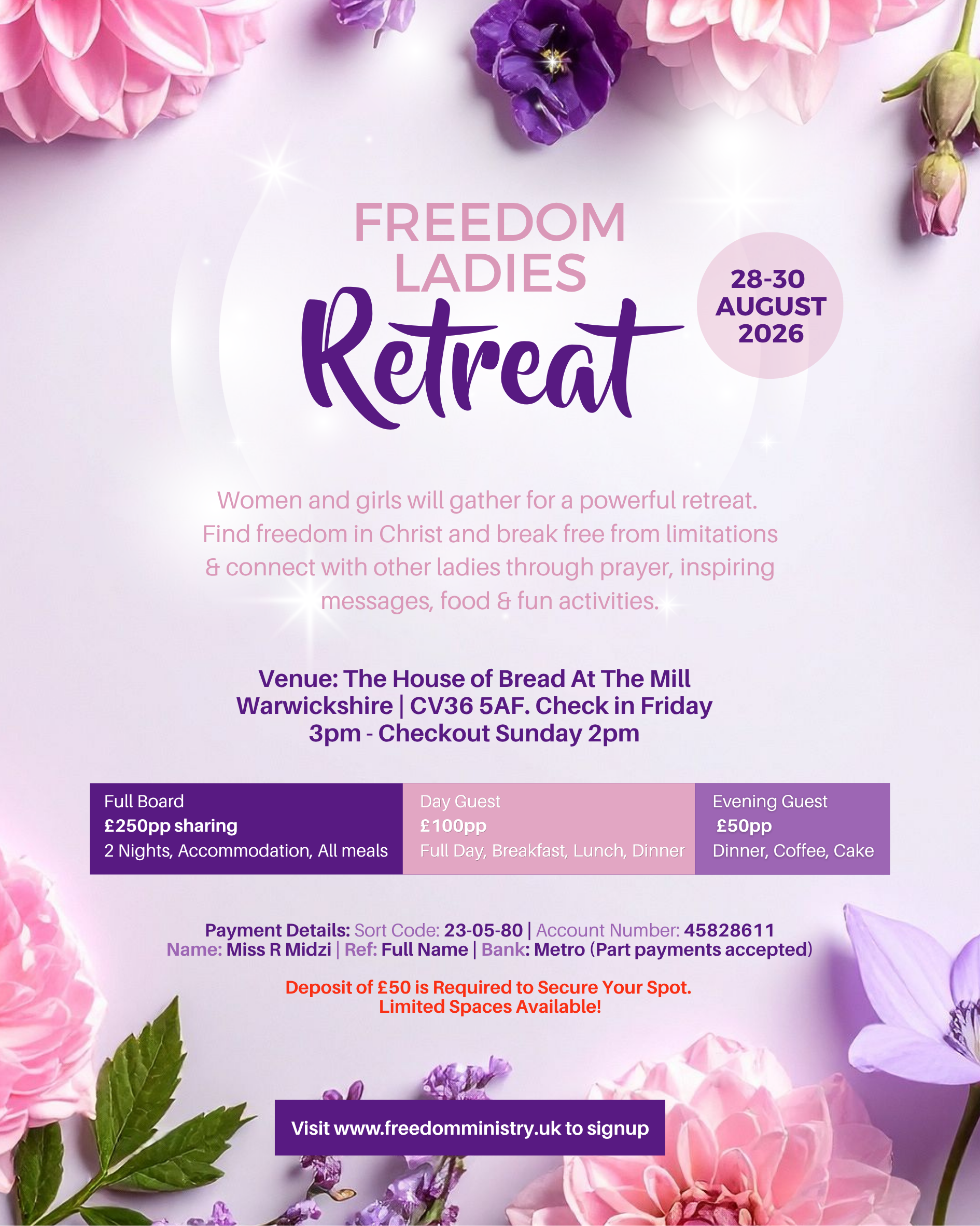 Freedom Ladies Retreat